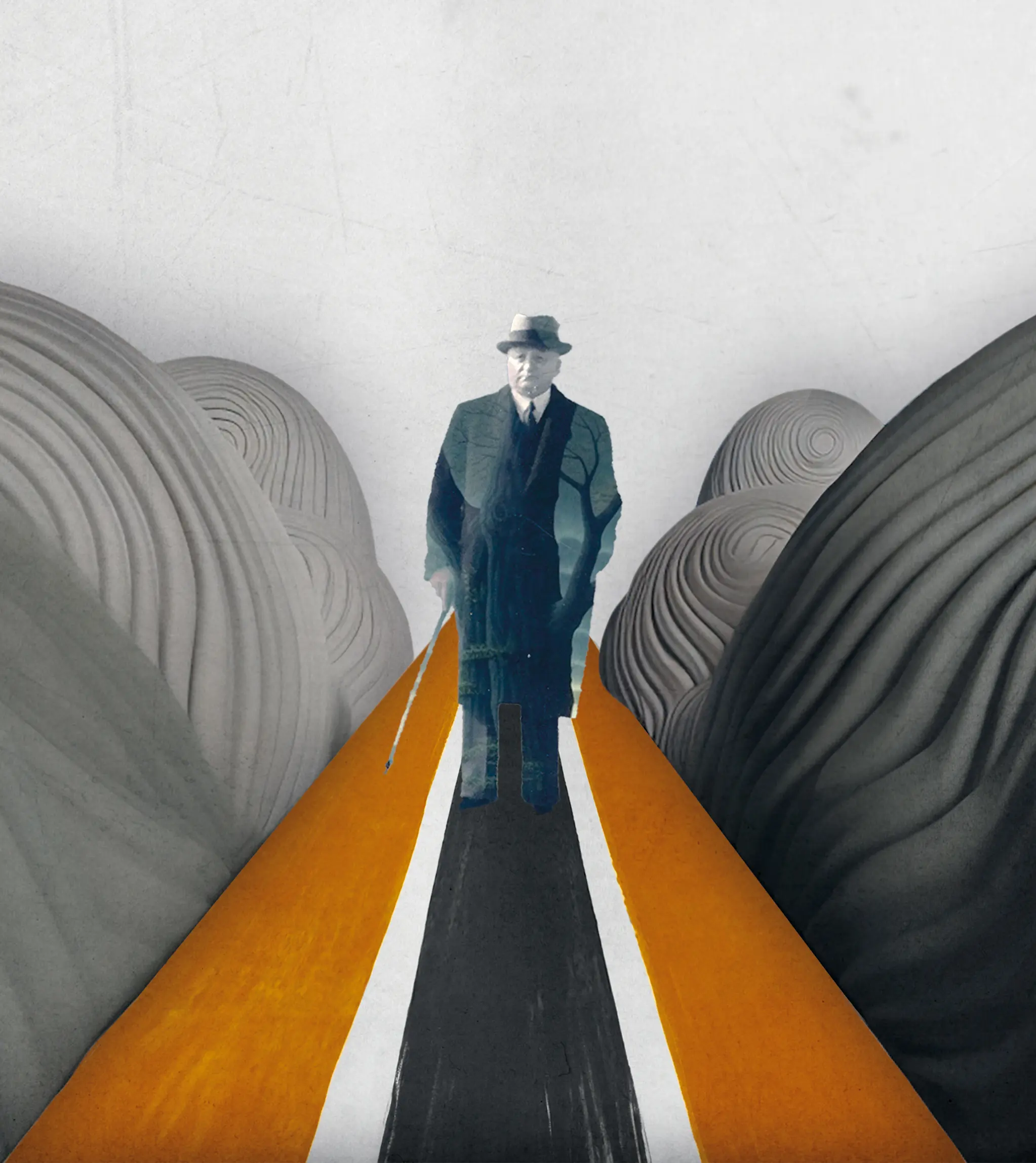 Illustration featuring Ermenegildo Zegna, founder of the ZEGNA brand.