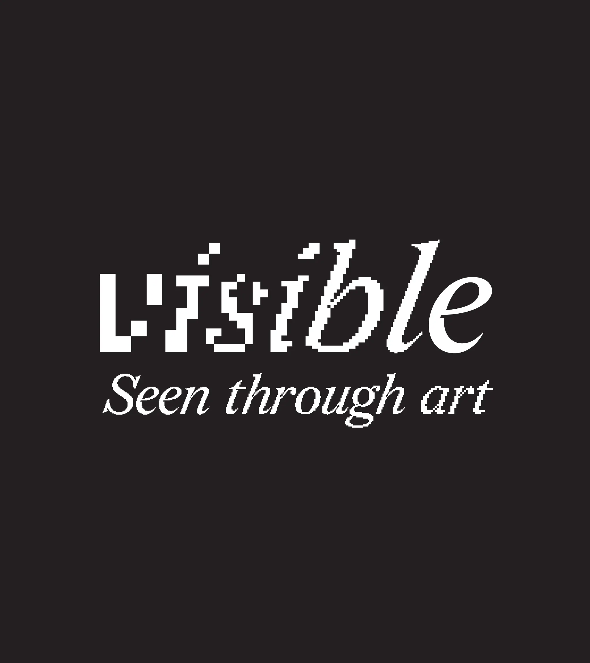 Logo of Visible with the tagline "Seen through art."