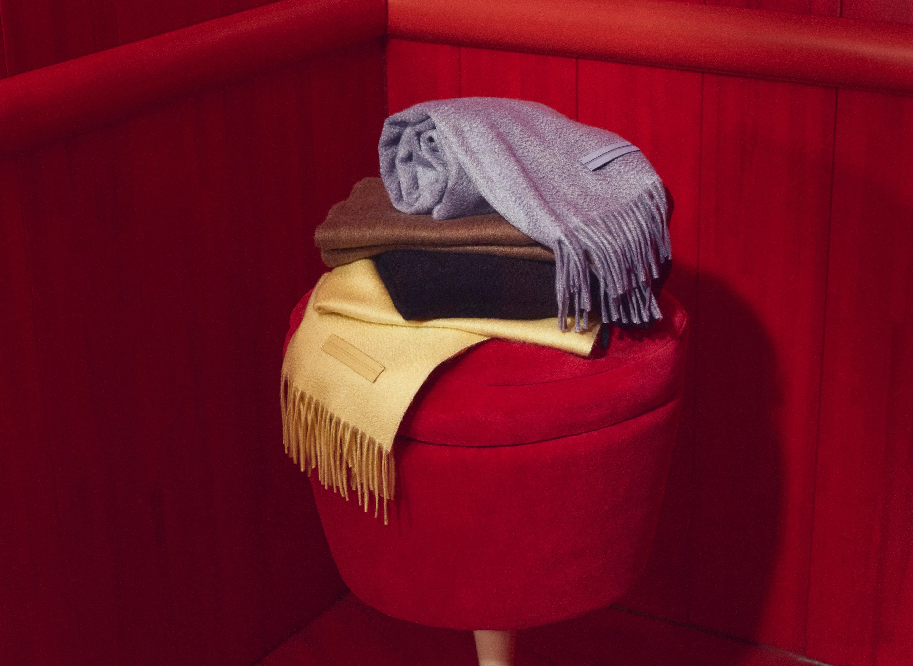 ZEGNA scarves crafted in fine wool, from the Fall Winter 2025 collection.