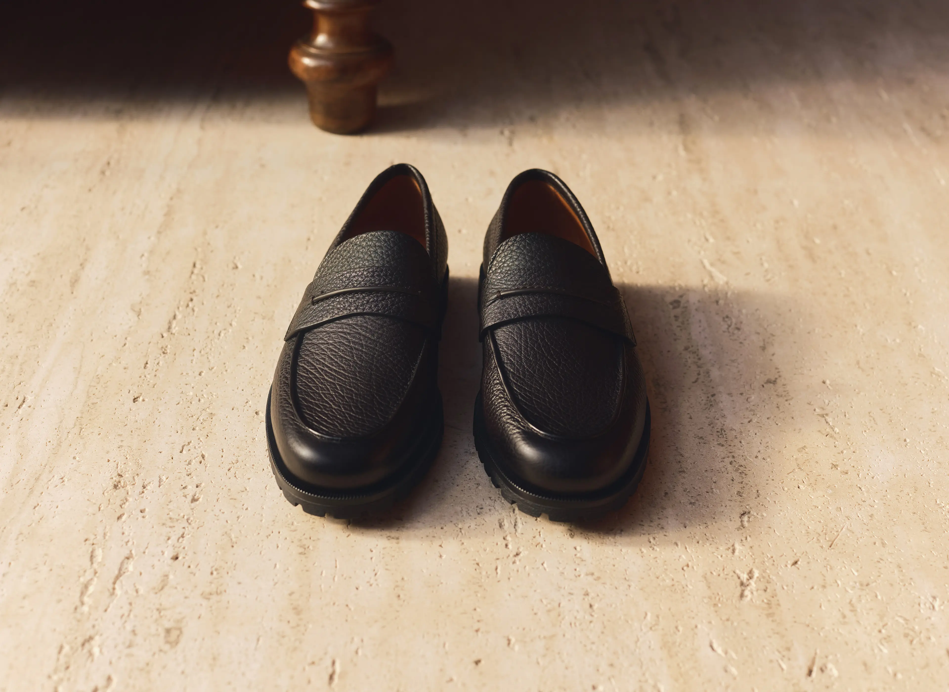 Front view of the Mocassino Pioggia from the ZEGNA Fall/Winter 2026 collection.