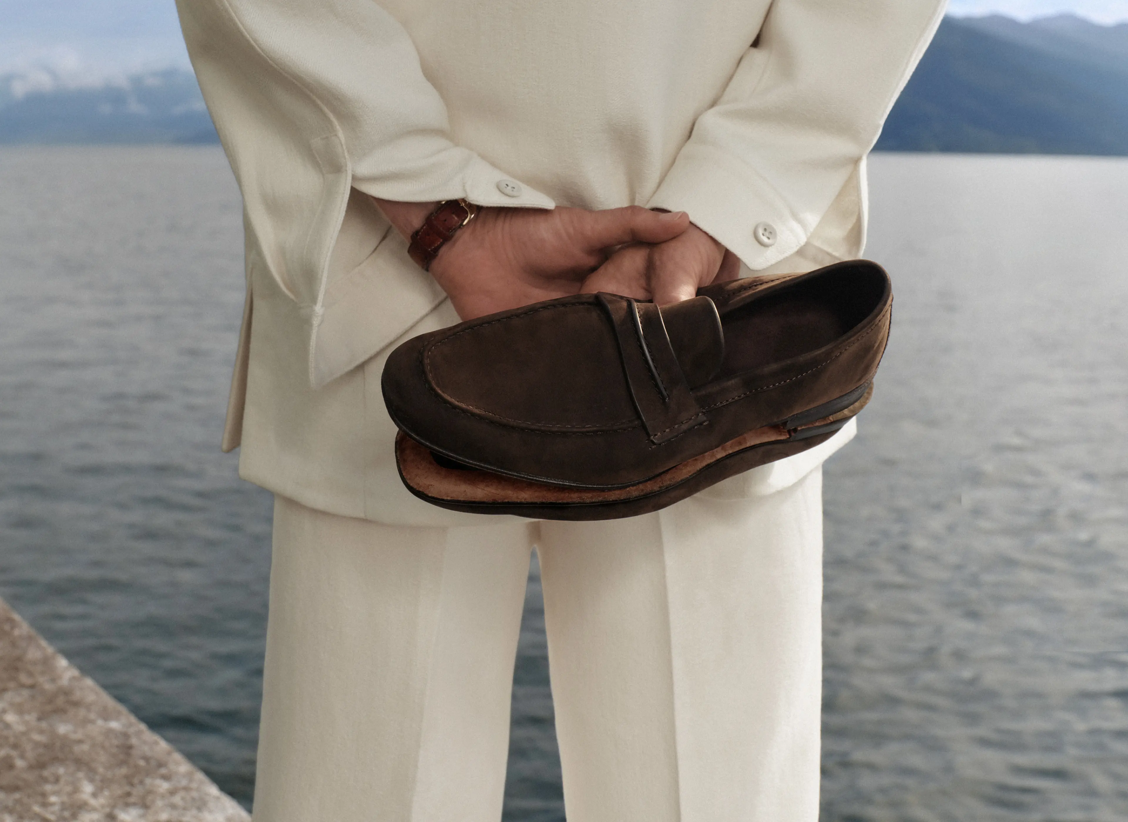 Close-up of a ZEGNA Mocassin from the SS26 collection.