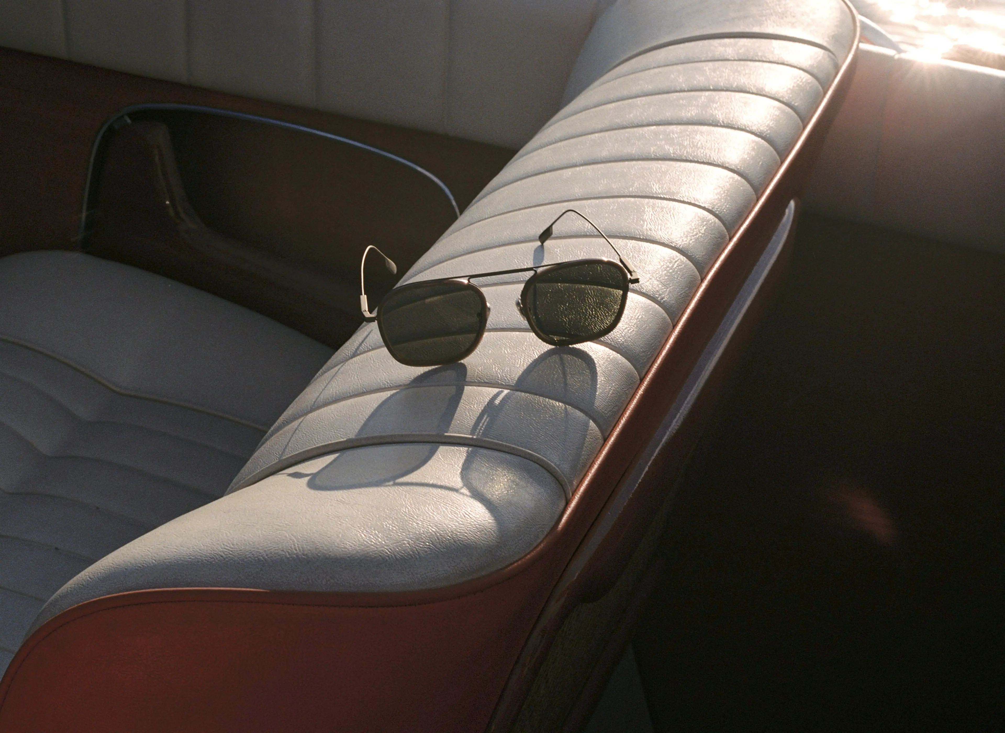 Close-up of sunglasses from the ZEGNA SS26 collection.