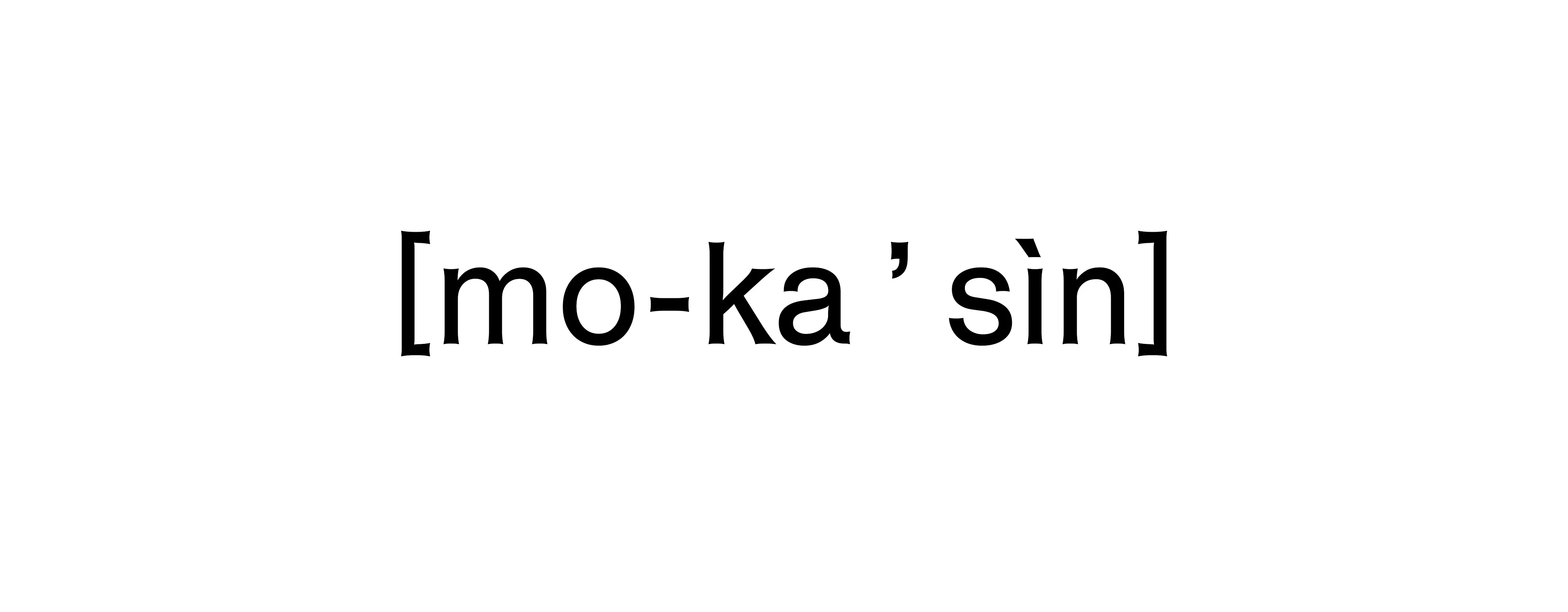 Prononciation phonétique du terme Mocassin ZEGNA : /mɔ.ka.sɛ̃/.