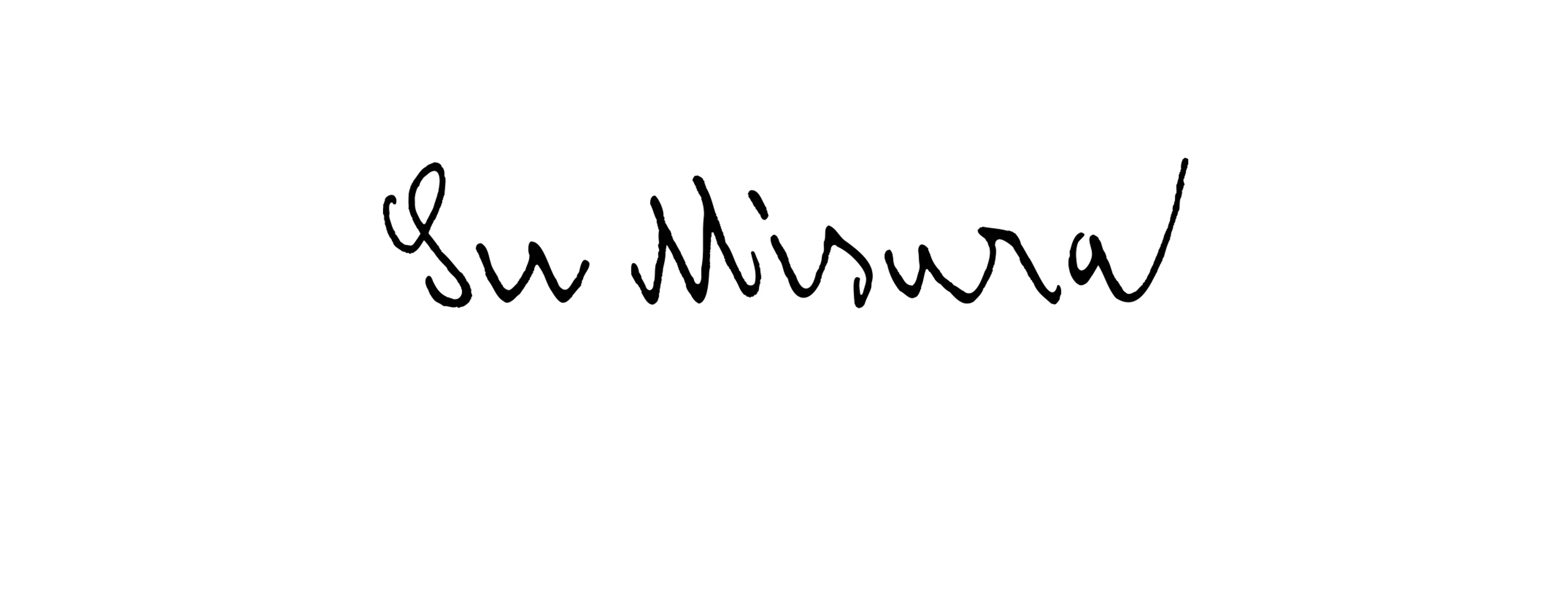 Su Misura Logo – écriture manuscrite