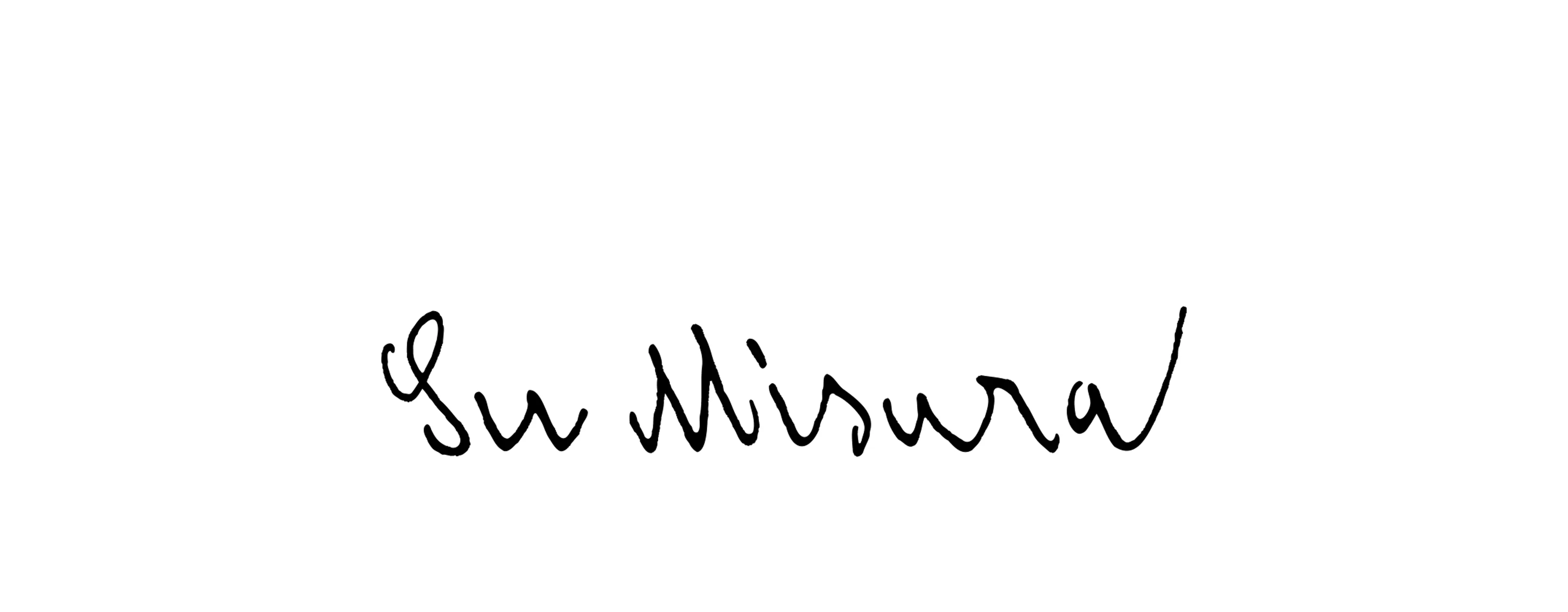 Su Misura Logo - handwriting