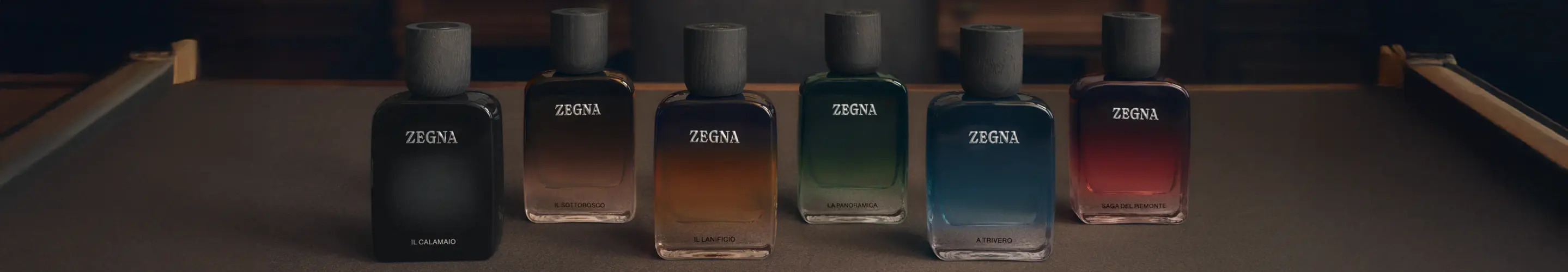 The ZEGNA’s new fragrance collection featuring six signature scents.