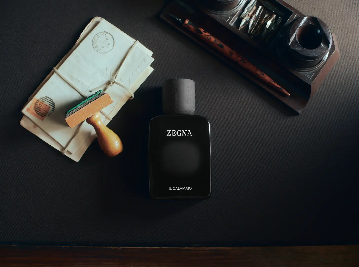 The ZEGNA Il Calamaio fragrance in its signature design.