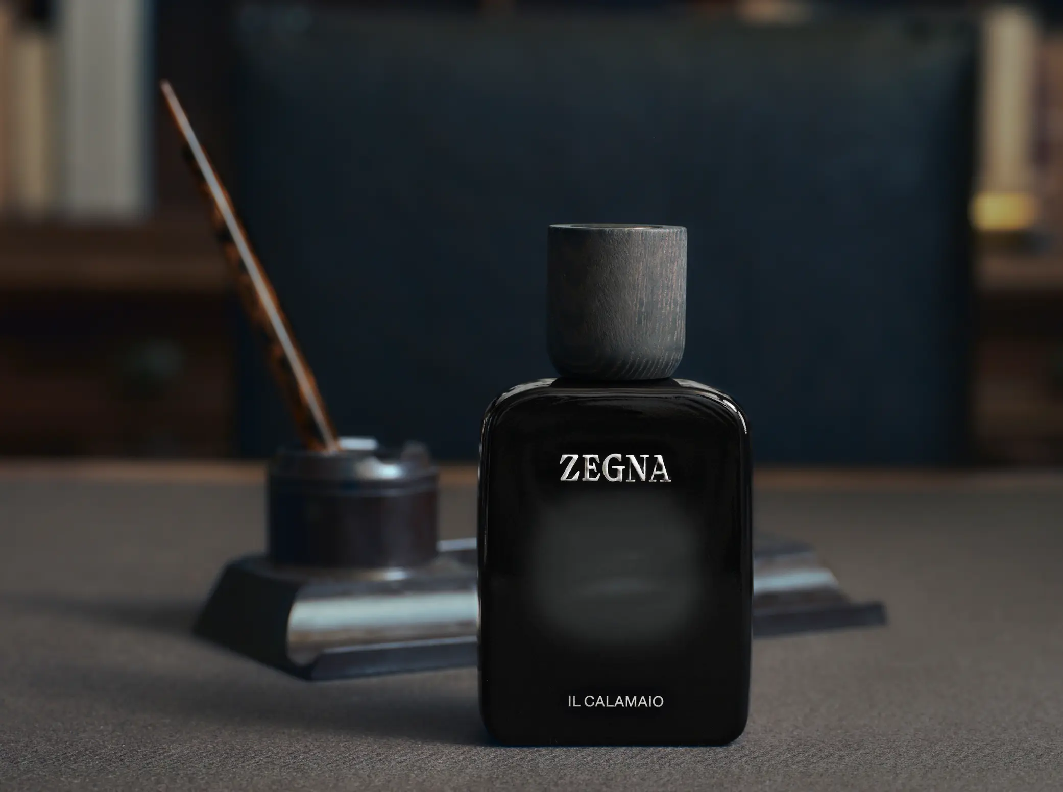 The ZEGNA Il Calamaio fragrance in its signature design.
