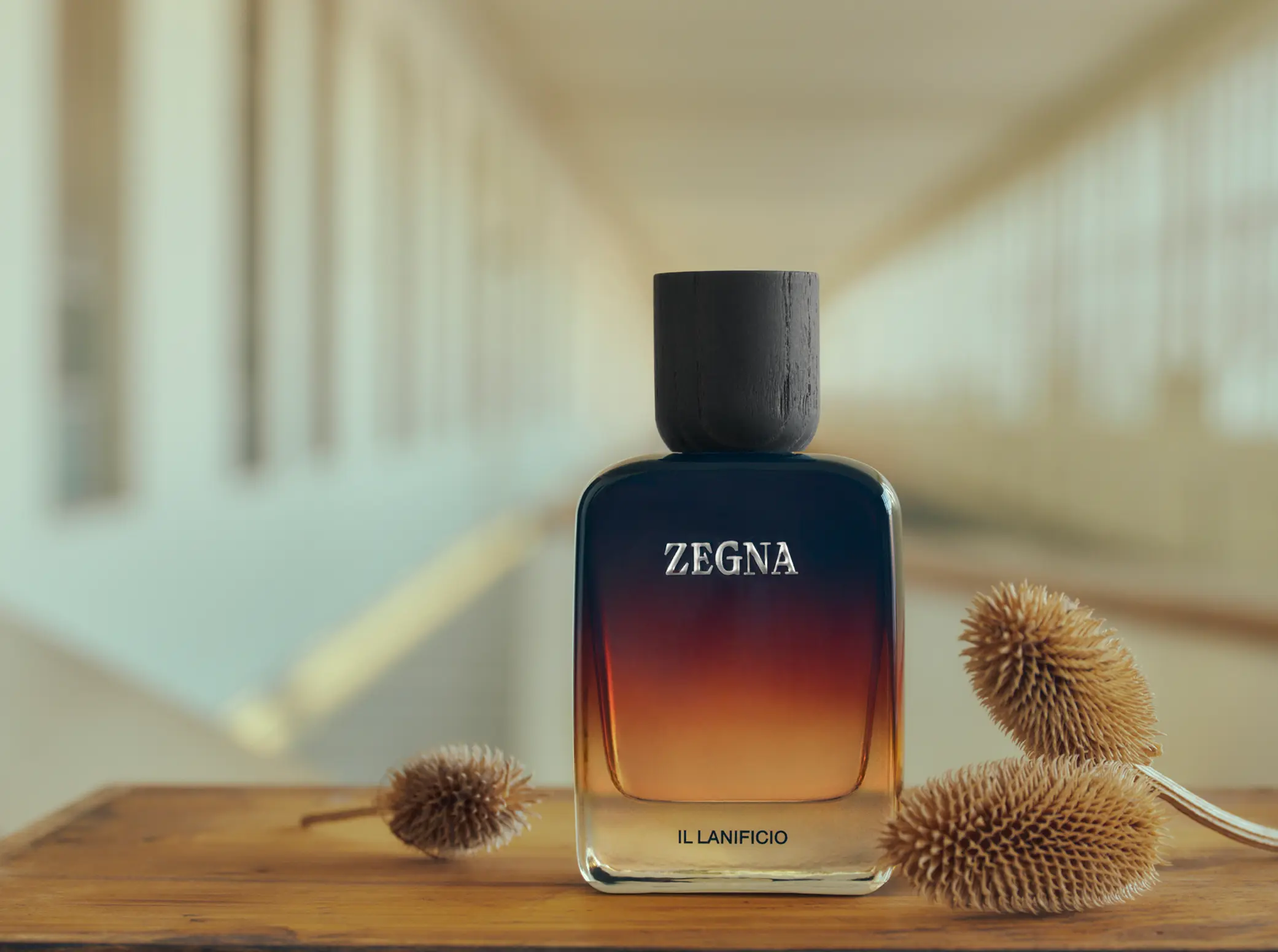 The ZEGNA Il Lanificio fragrance in its signature design.