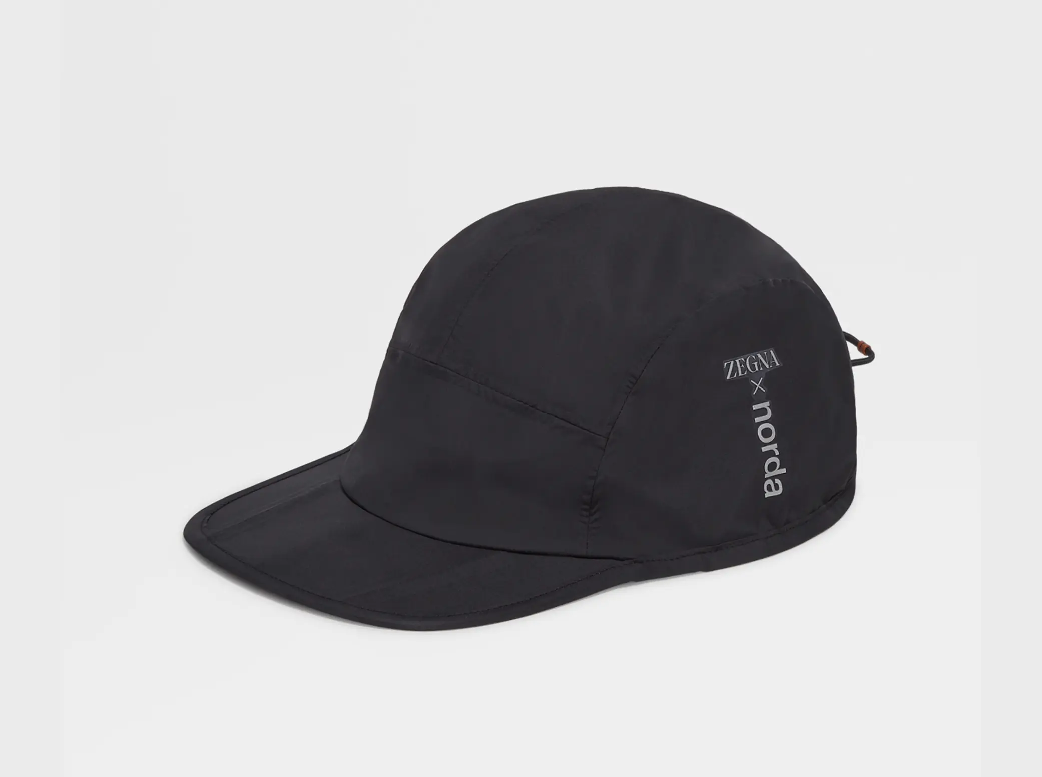 Details of Black Technical Fabric Waterproof Cap