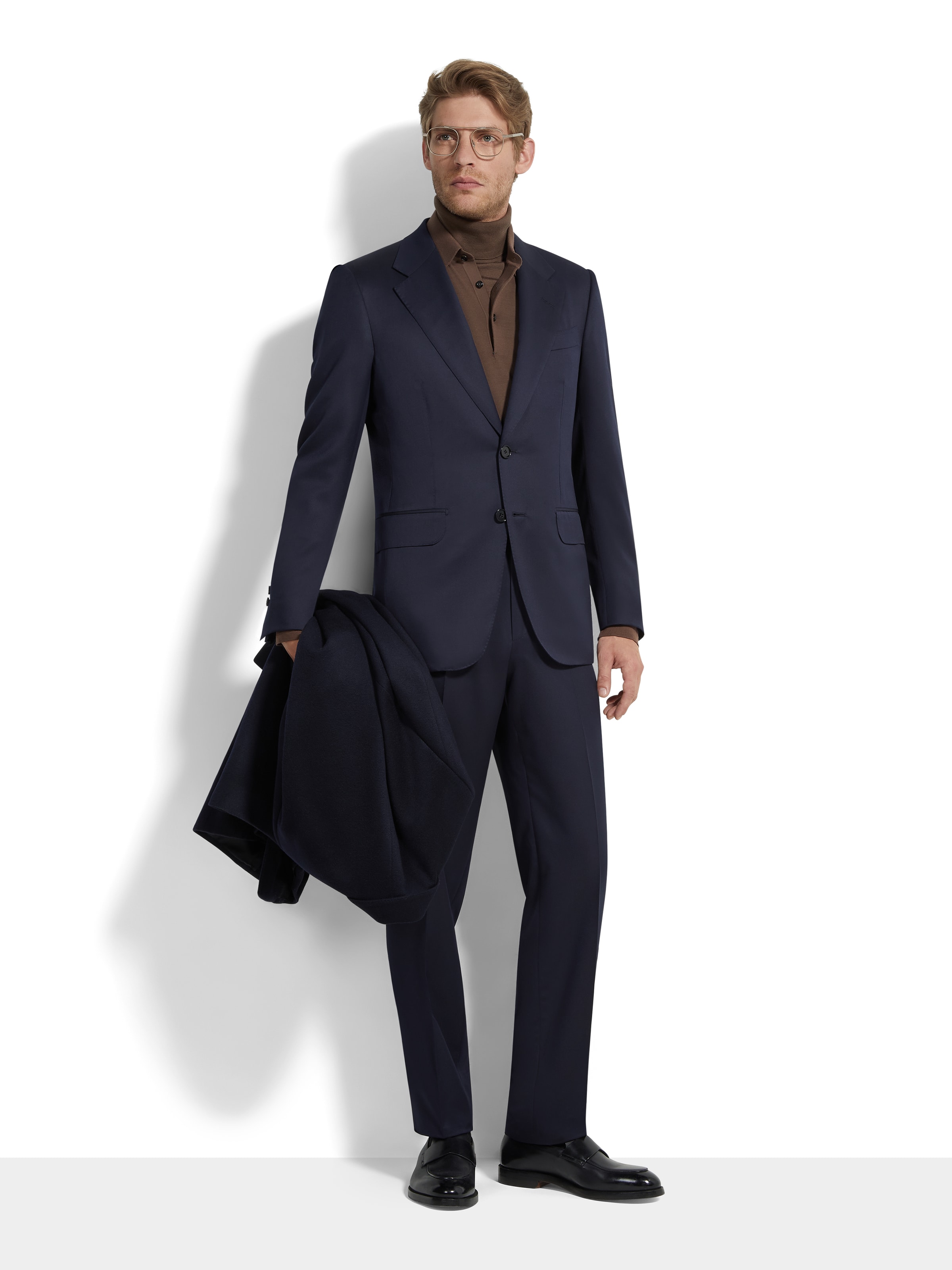 Zegna Navy Blue Centoventimila Wool Suit