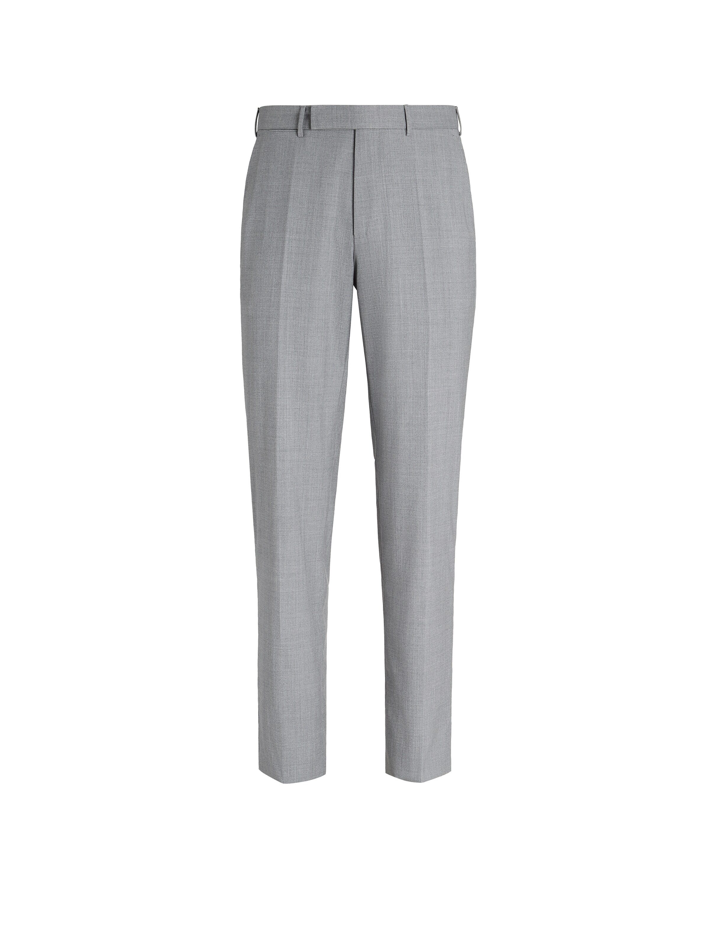 Zegna Man Pants Light Grey Size 40 Wool In Light Grey