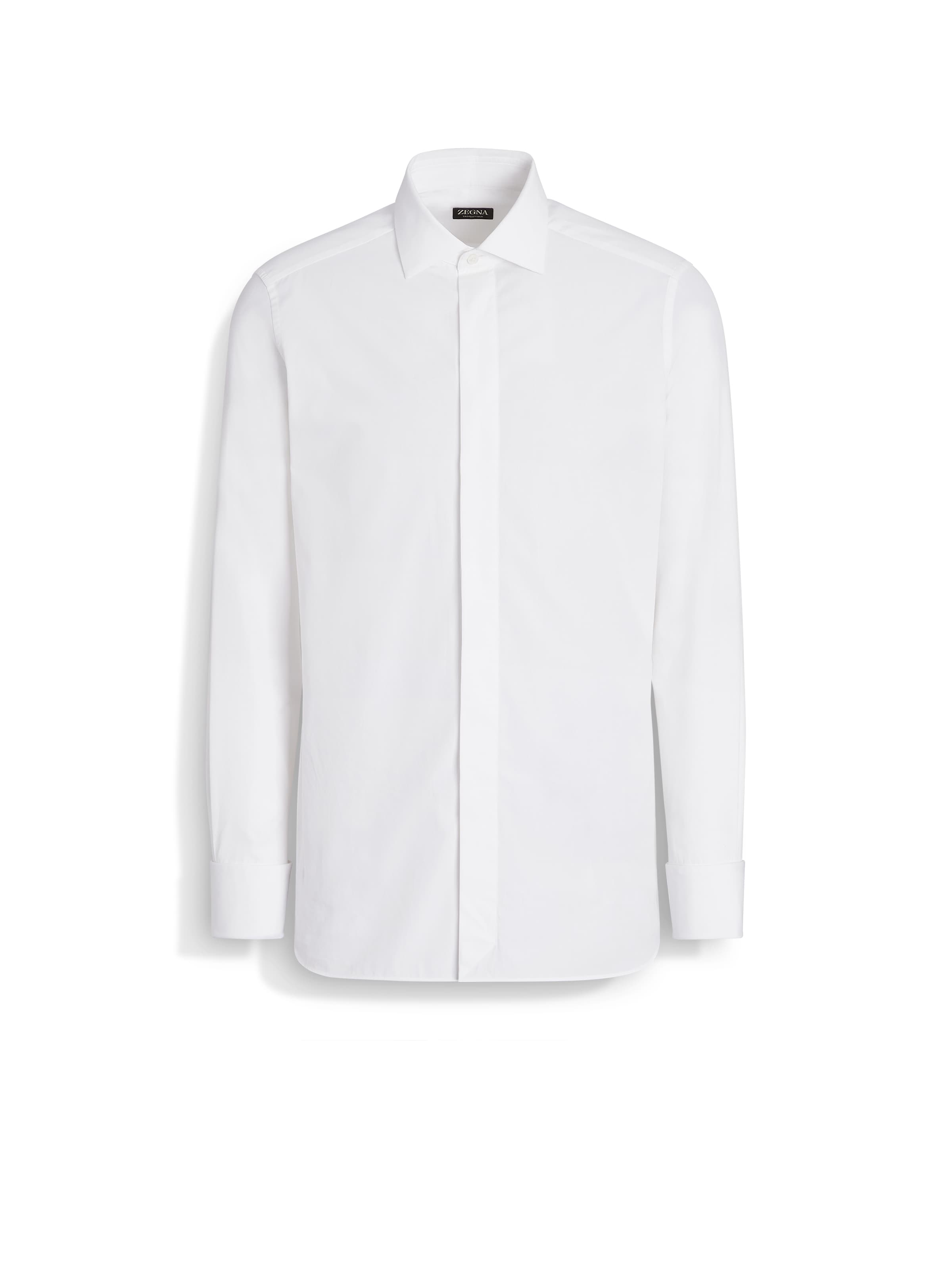 Shop Zegna White Trofeo Silk Evening Shirt In Blanc