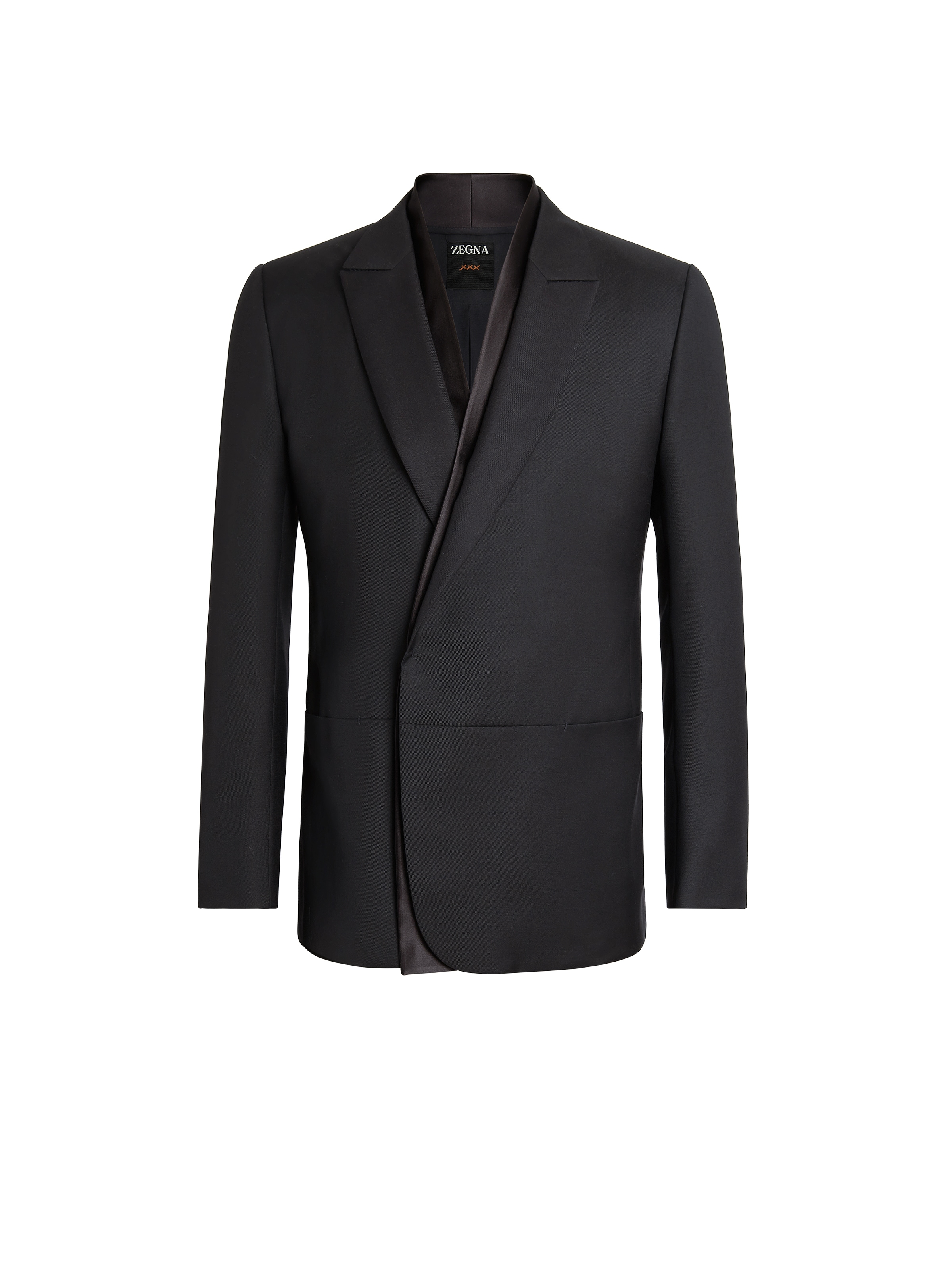 Zegna Black Wool And Mohair Evening Jacket