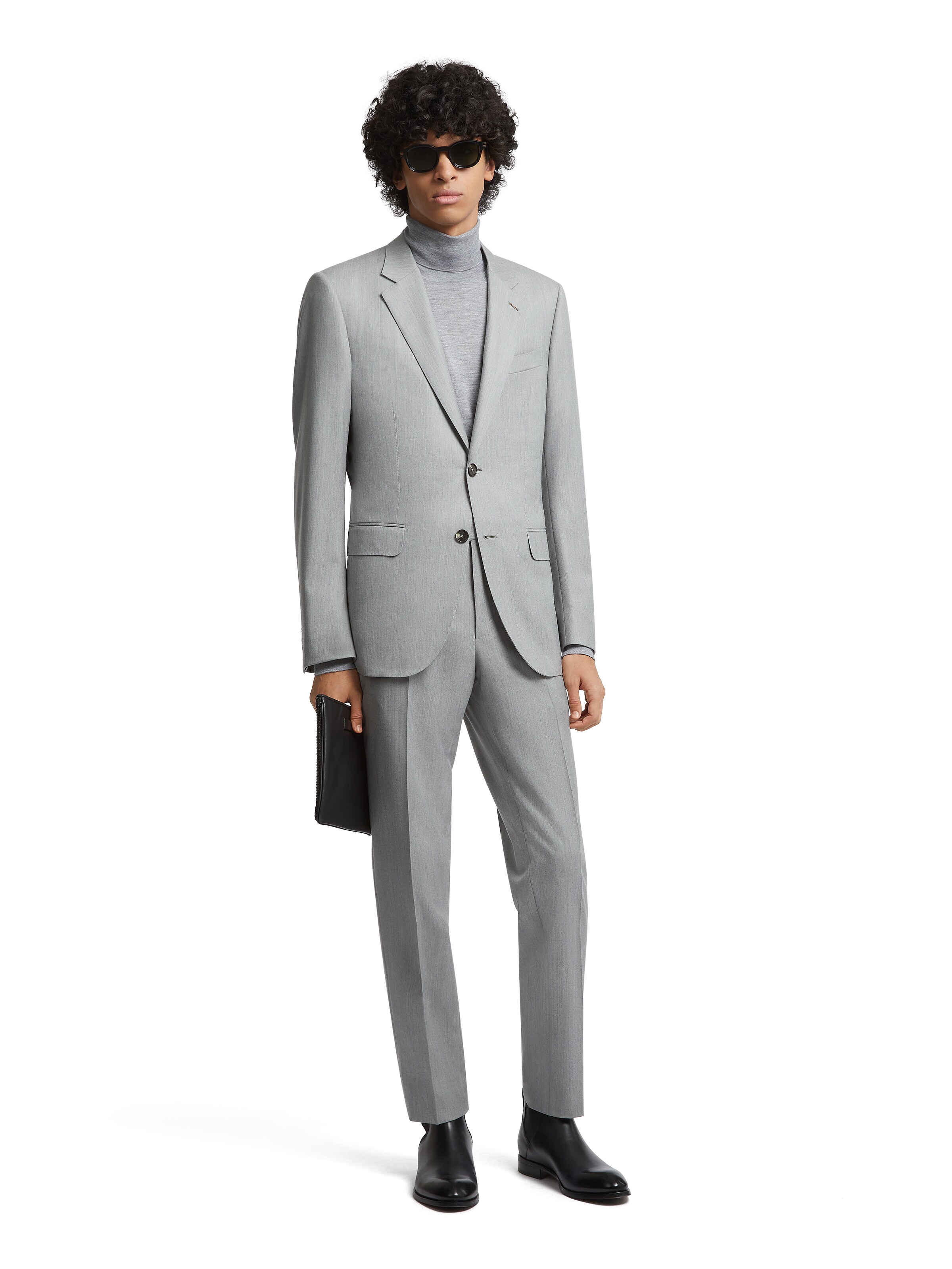 Zegna Light Grey Centoventimila Wool Suit