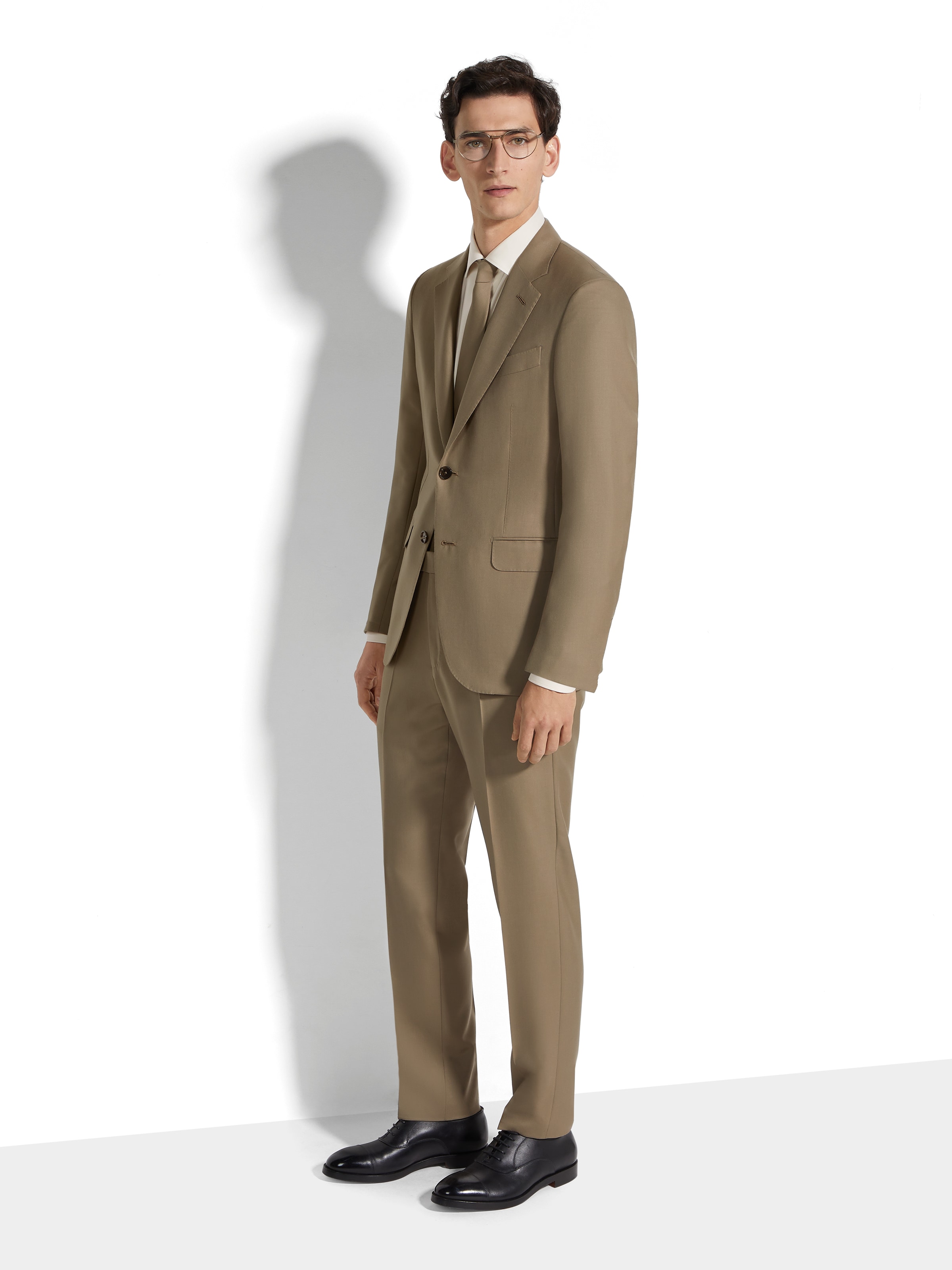 Zegna Dark Ochre Oasi Cashmere Suit In Dark Ochre