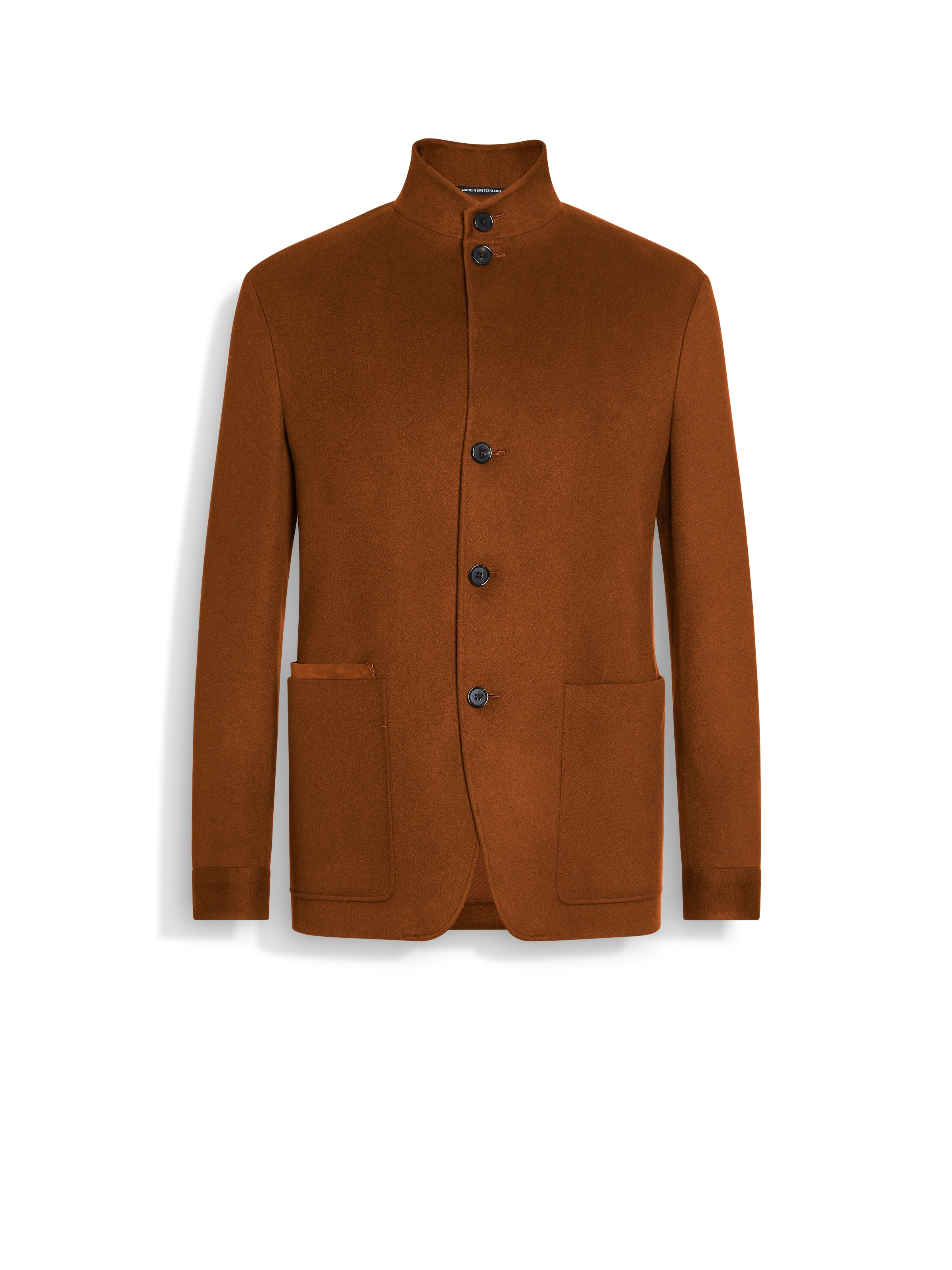 Zegna Oasi Cashmere Il Conte Chore Jacket In Dark Foliage