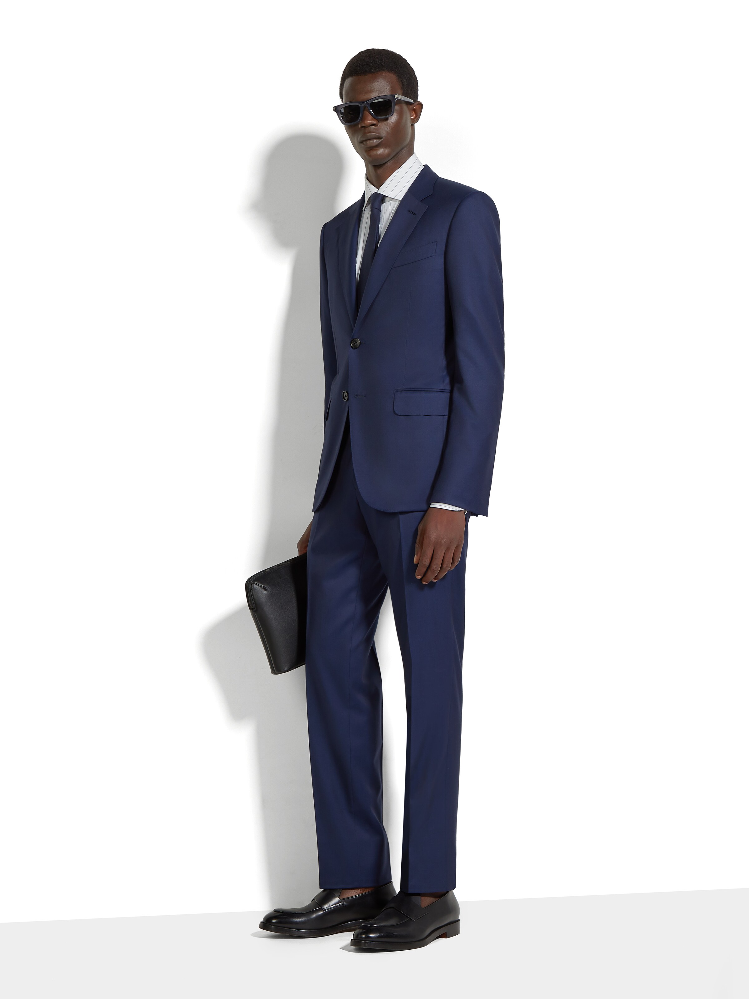 Zegna Electric Blue Centoventimila Wool Suit In Bleu Électrique