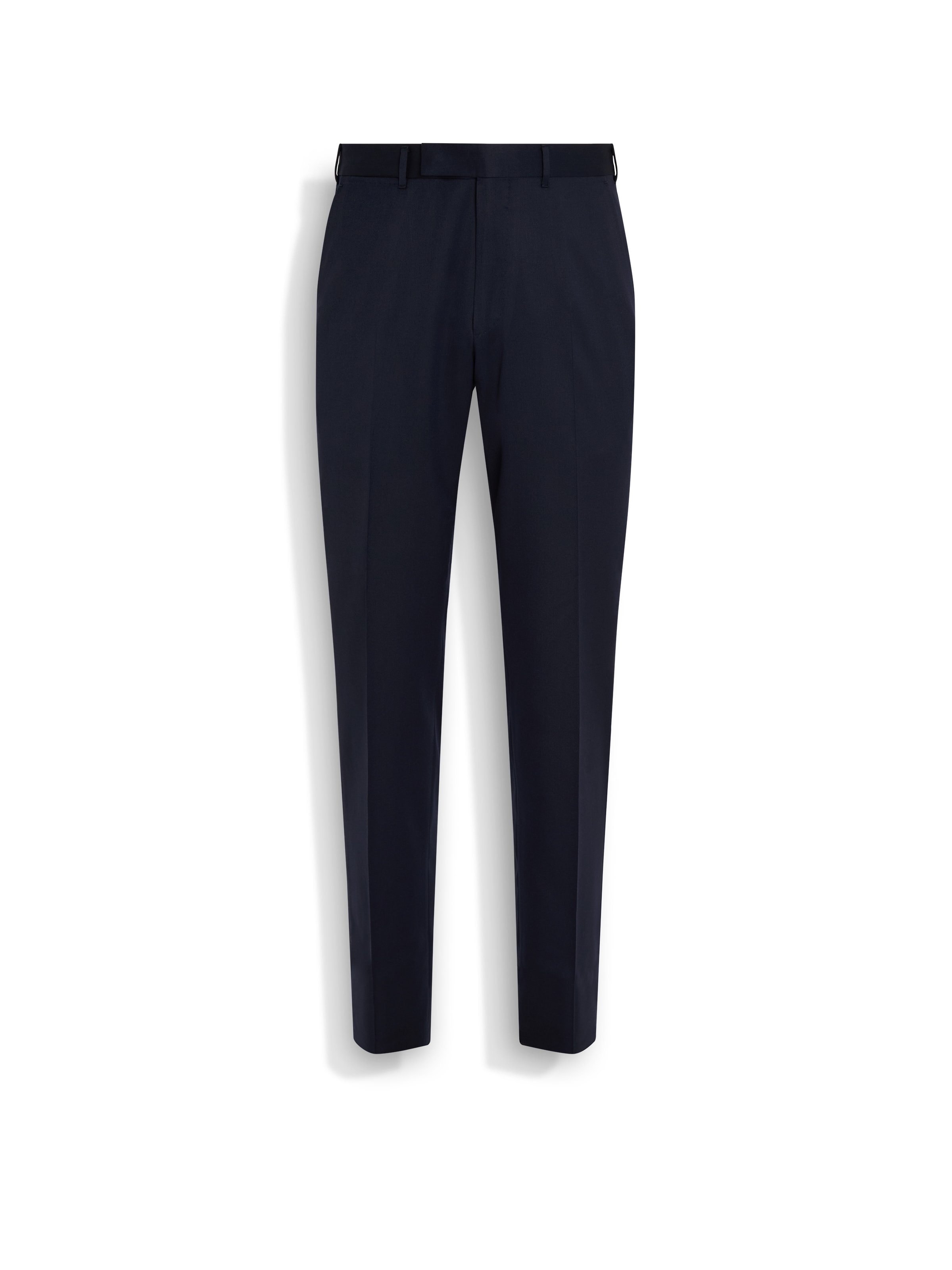 Zegna Navy Blue Centoventimila Wool Pants In Navy Blue