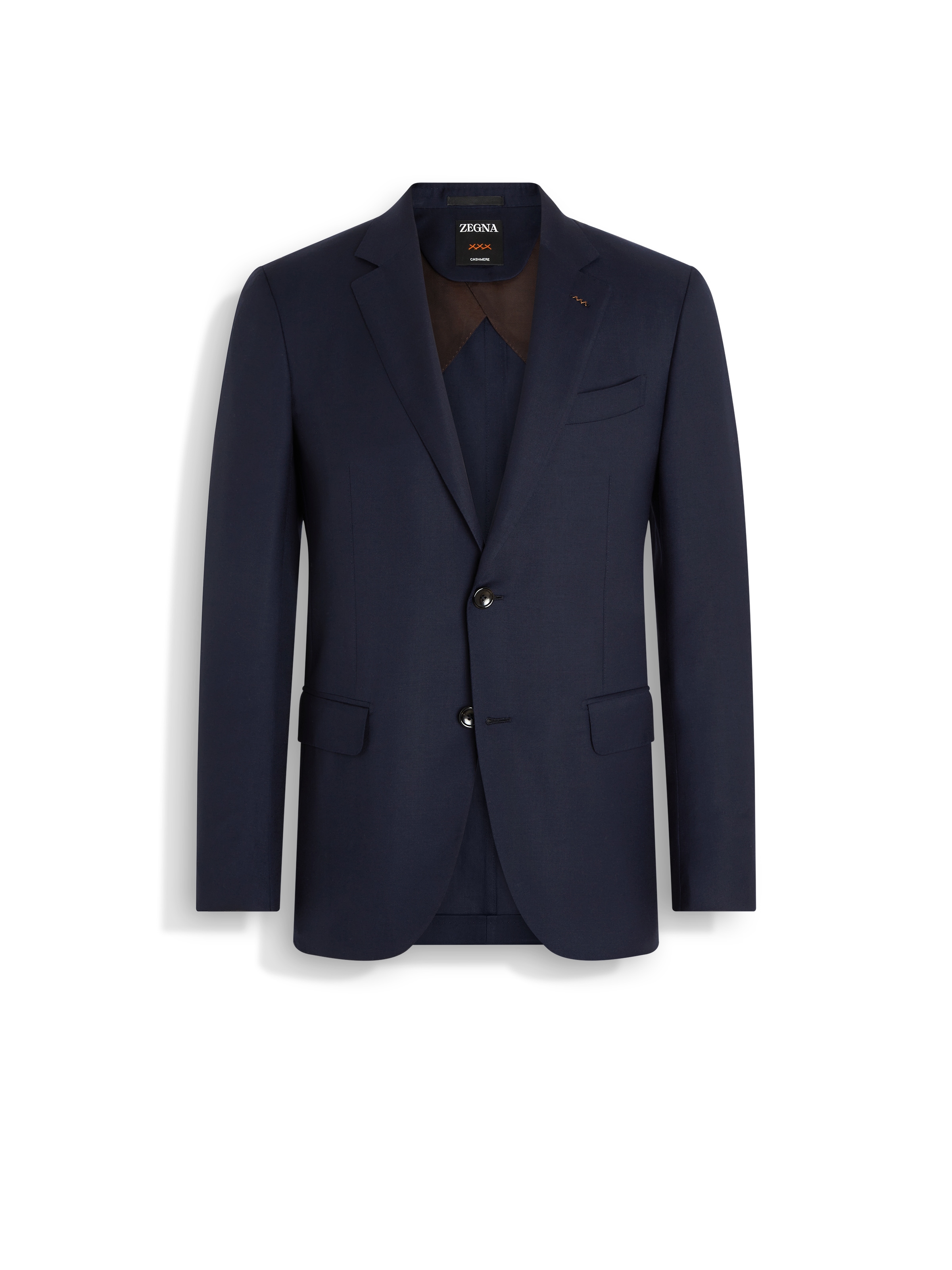 Zegna Navy Blue Cashmere Jacket In Navy Blue