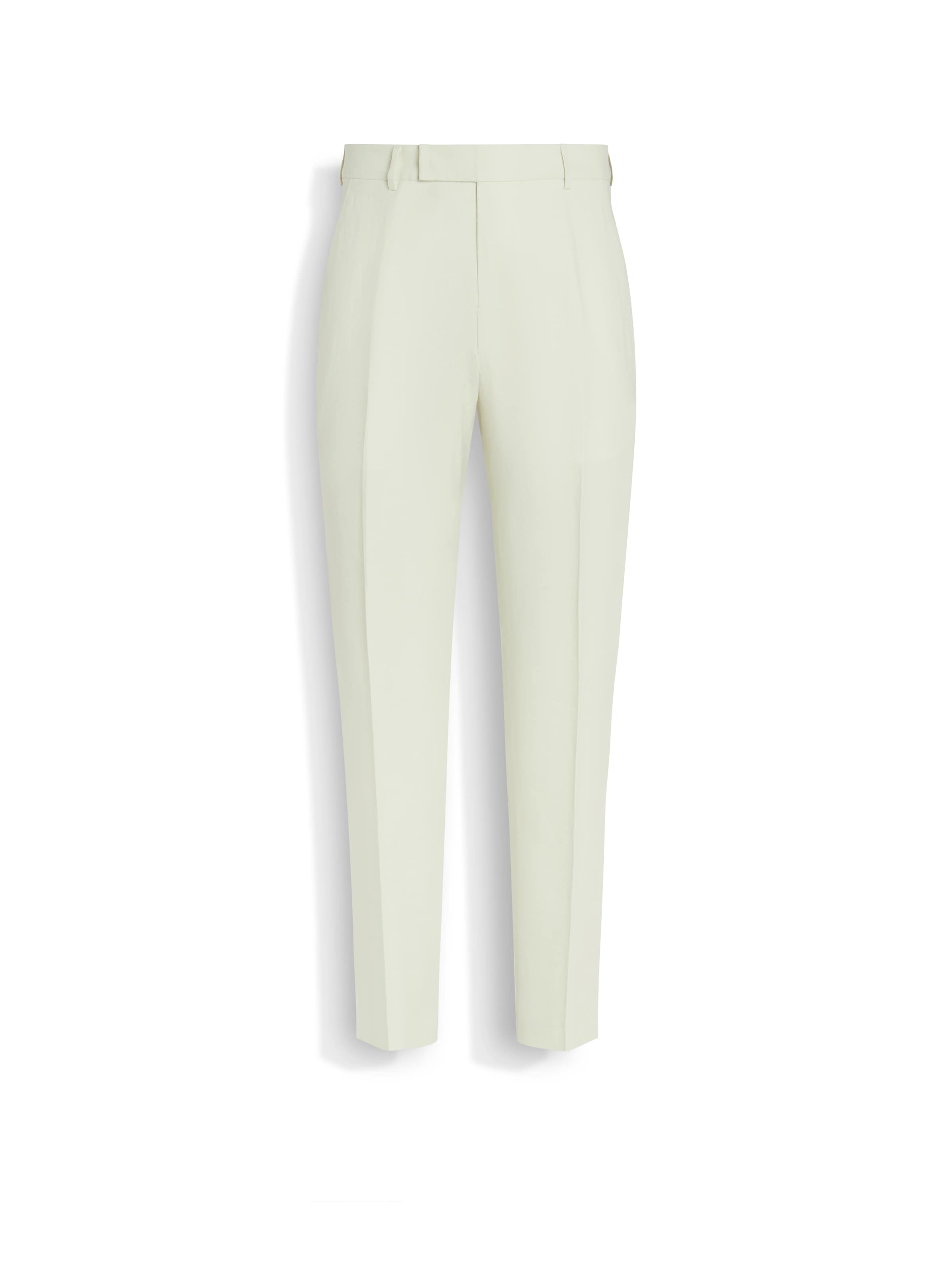 Zegna Light Yellow Oasi Lino Pants