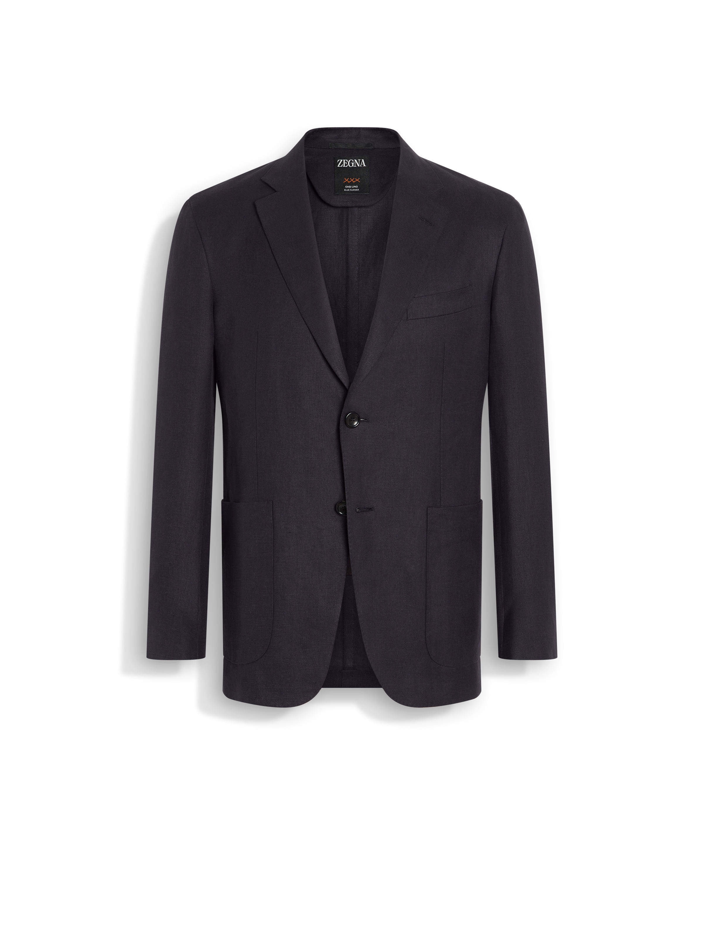 Zegna Vicuna Oasi Cashmere Blazer In Bleu Marine