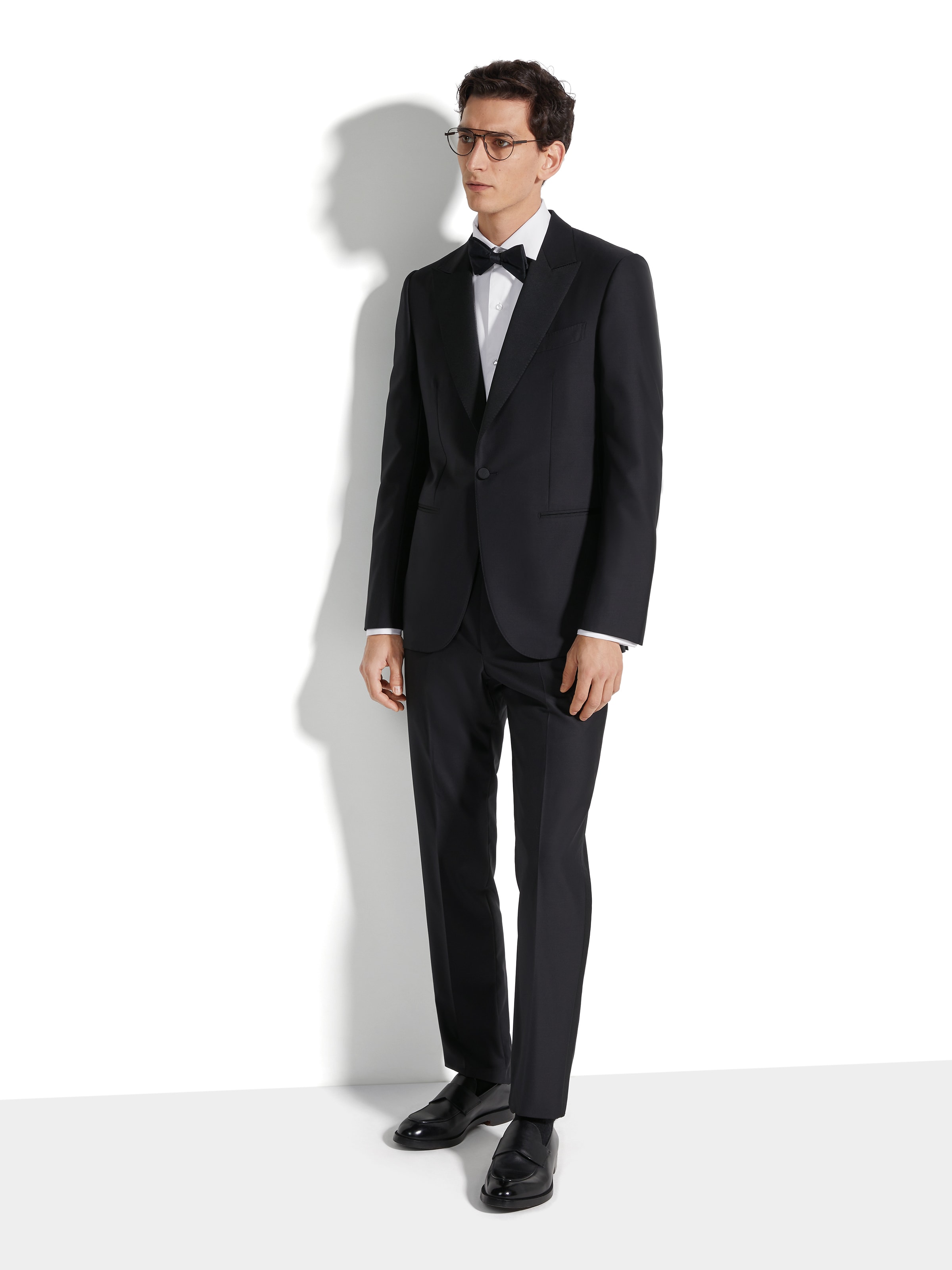 Zegna Smoking En Laine Et Soie Trofeo 600 Noir In Black