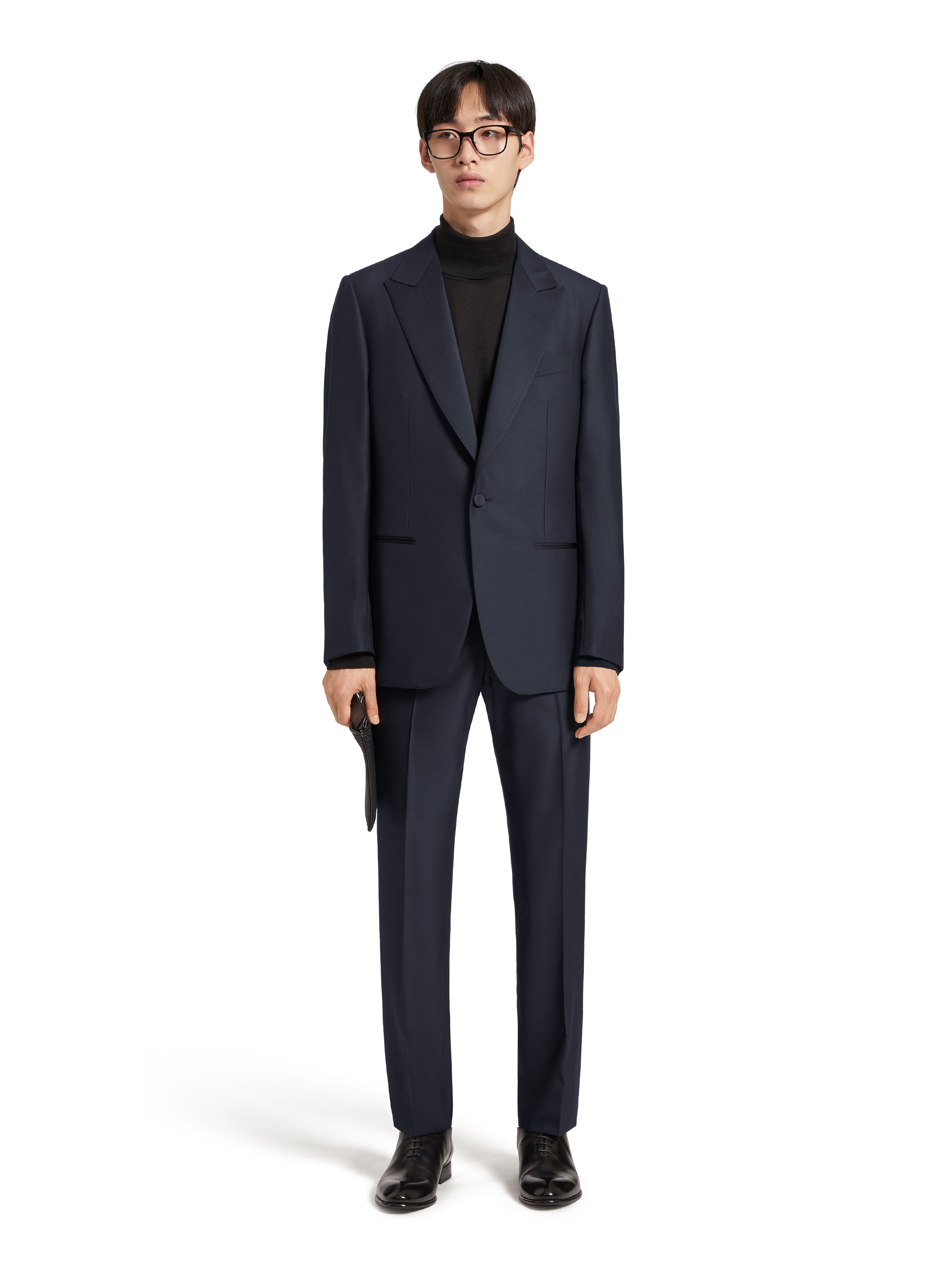 Zegna Navy Blue Trofeo 600 Tailoring Evening Suit In Navy Blue
