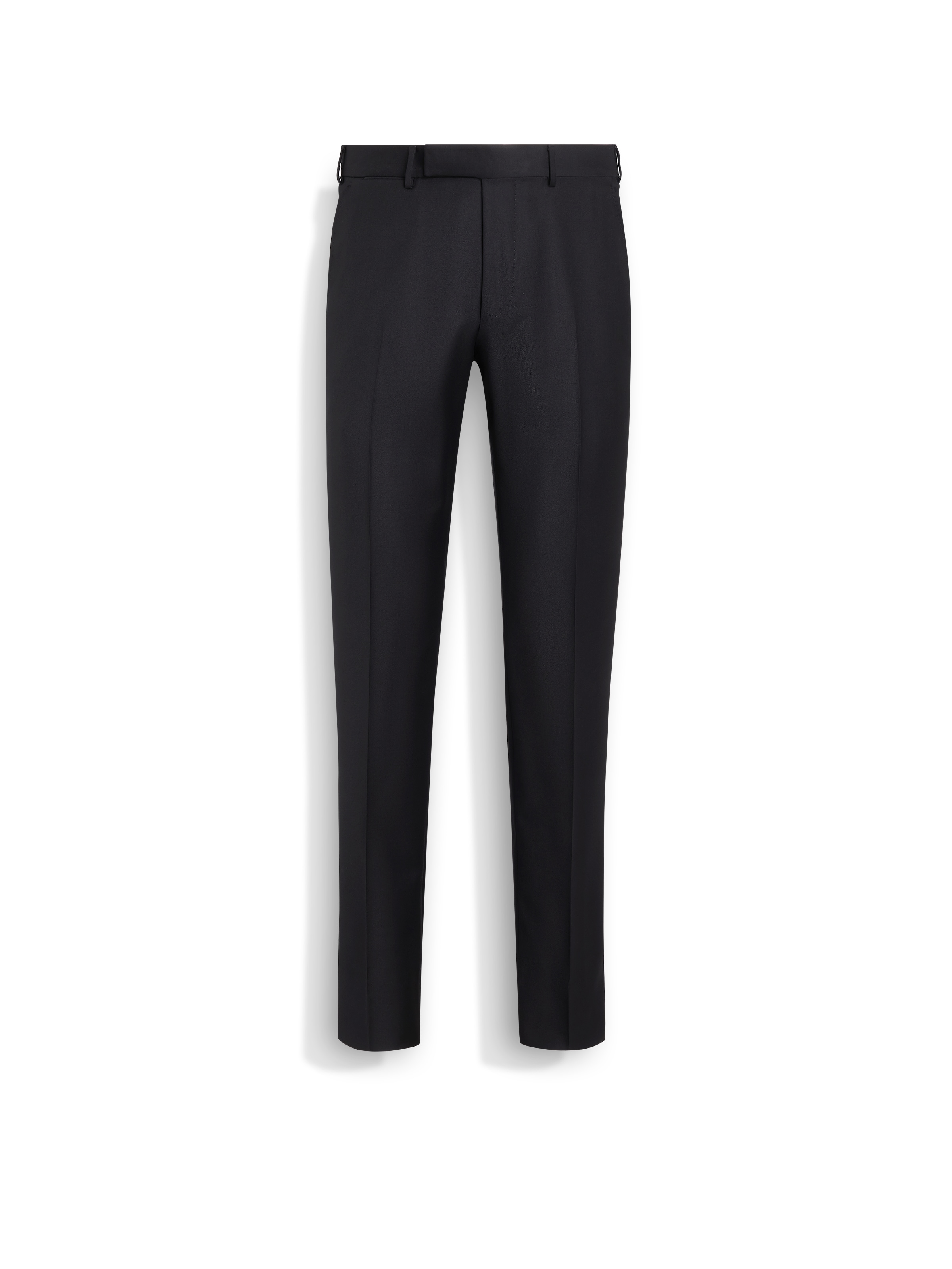 Zegna Pantalon En Laine Trofeo Noir In Black