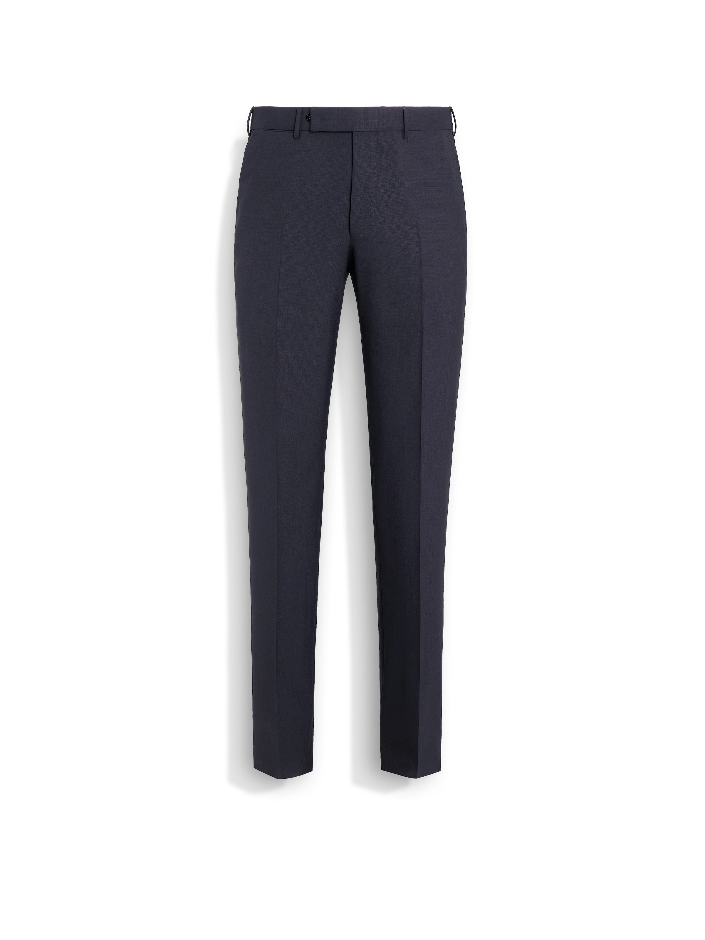 Zegna Navy Blue Centoventimila Wool Pants In Navy Blue