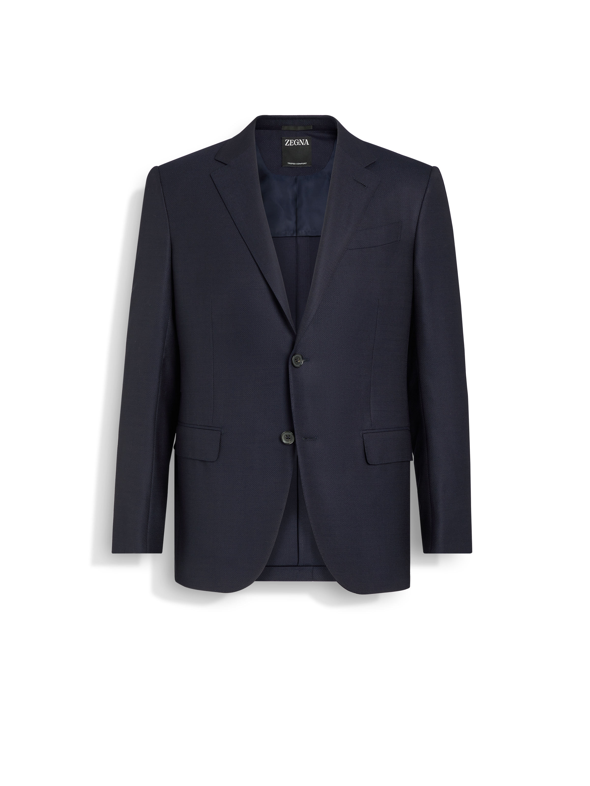 Zegna Veste En Trofeo Comfort Bleu Marine In Navy Blue