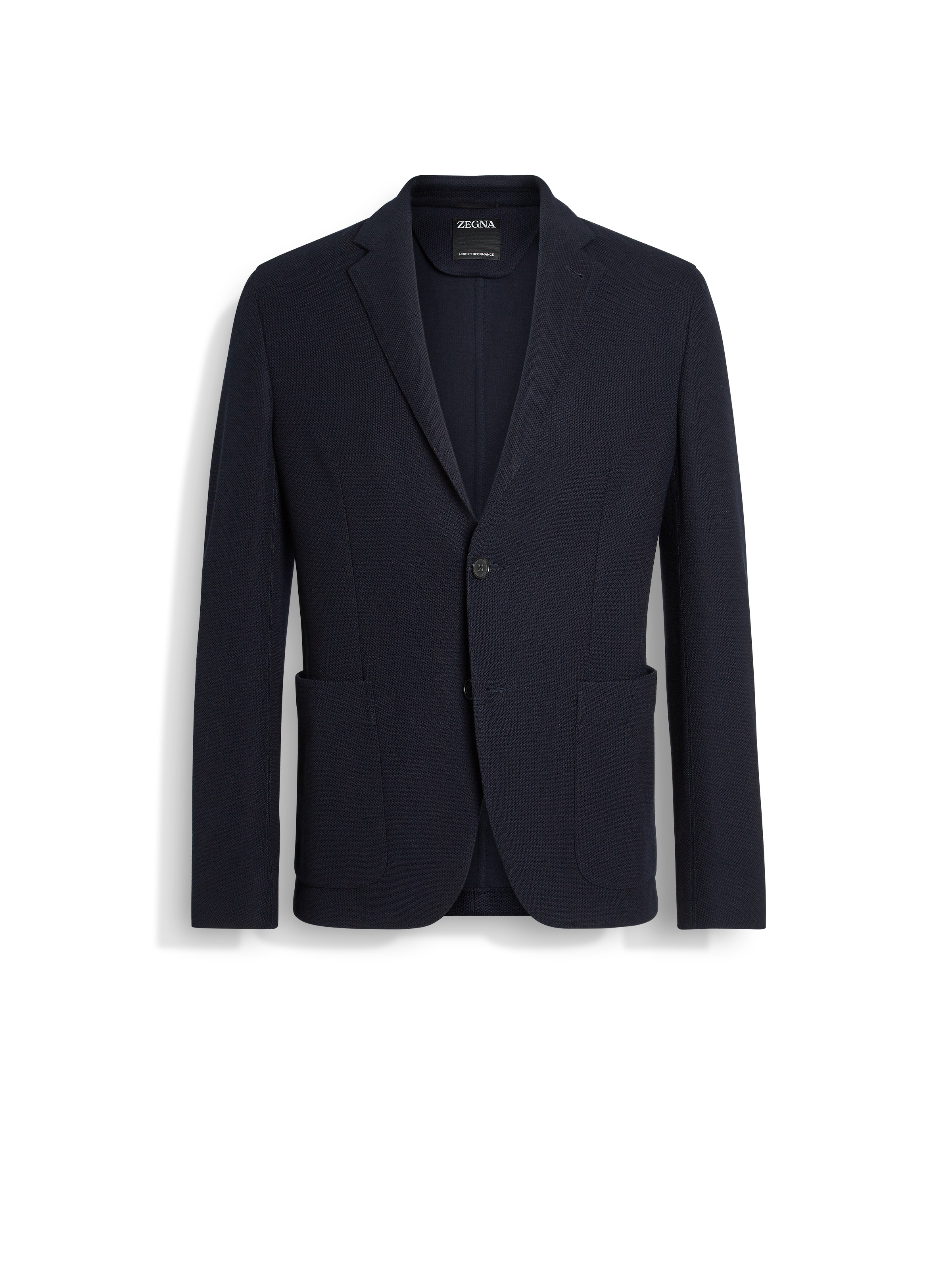 Zegna Vicuna Oasi Cashmere Blazer In Navy Blue