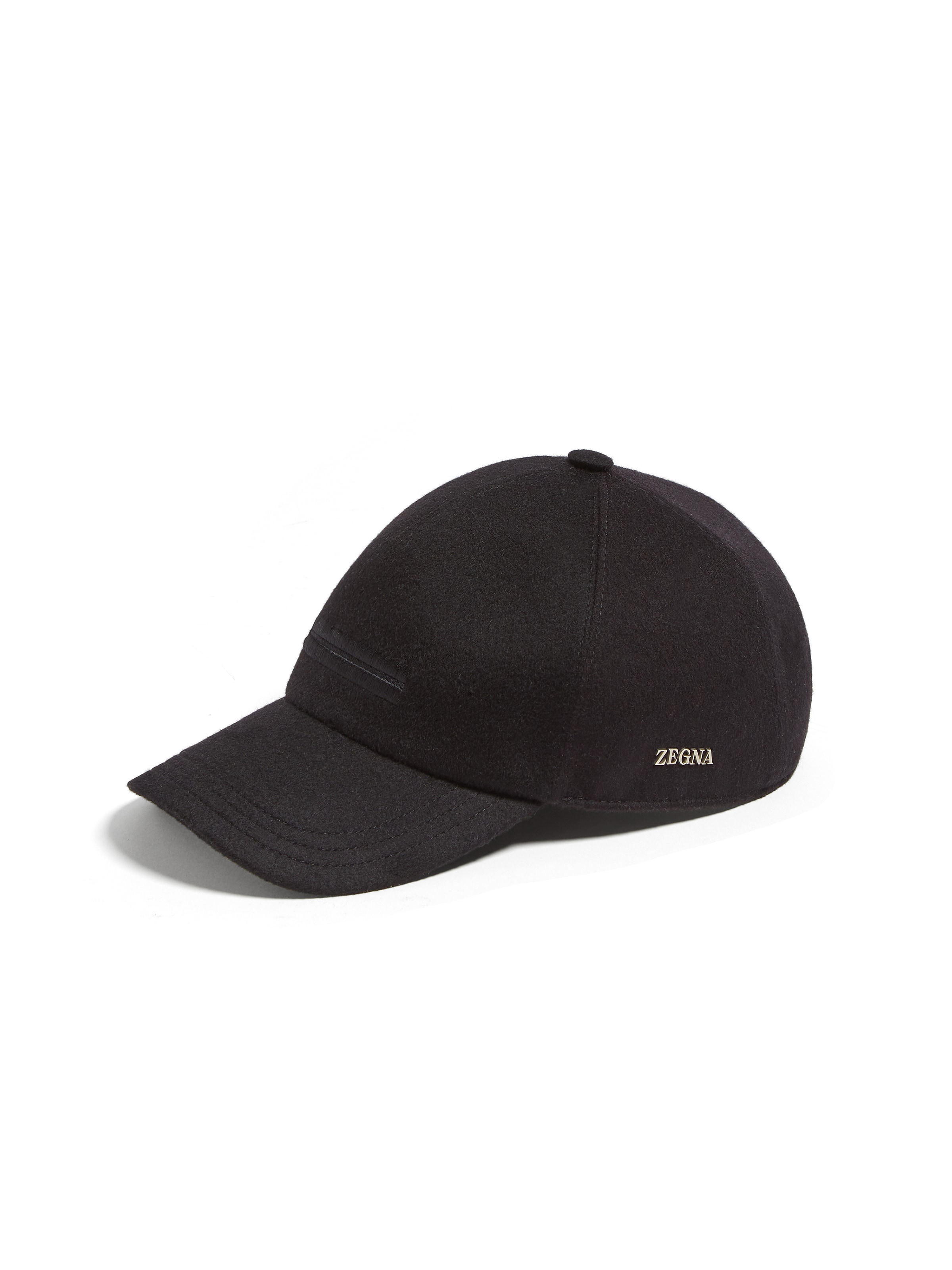 Zegna Casquette En Oasi Cashmere Bleu Foncé In Noir