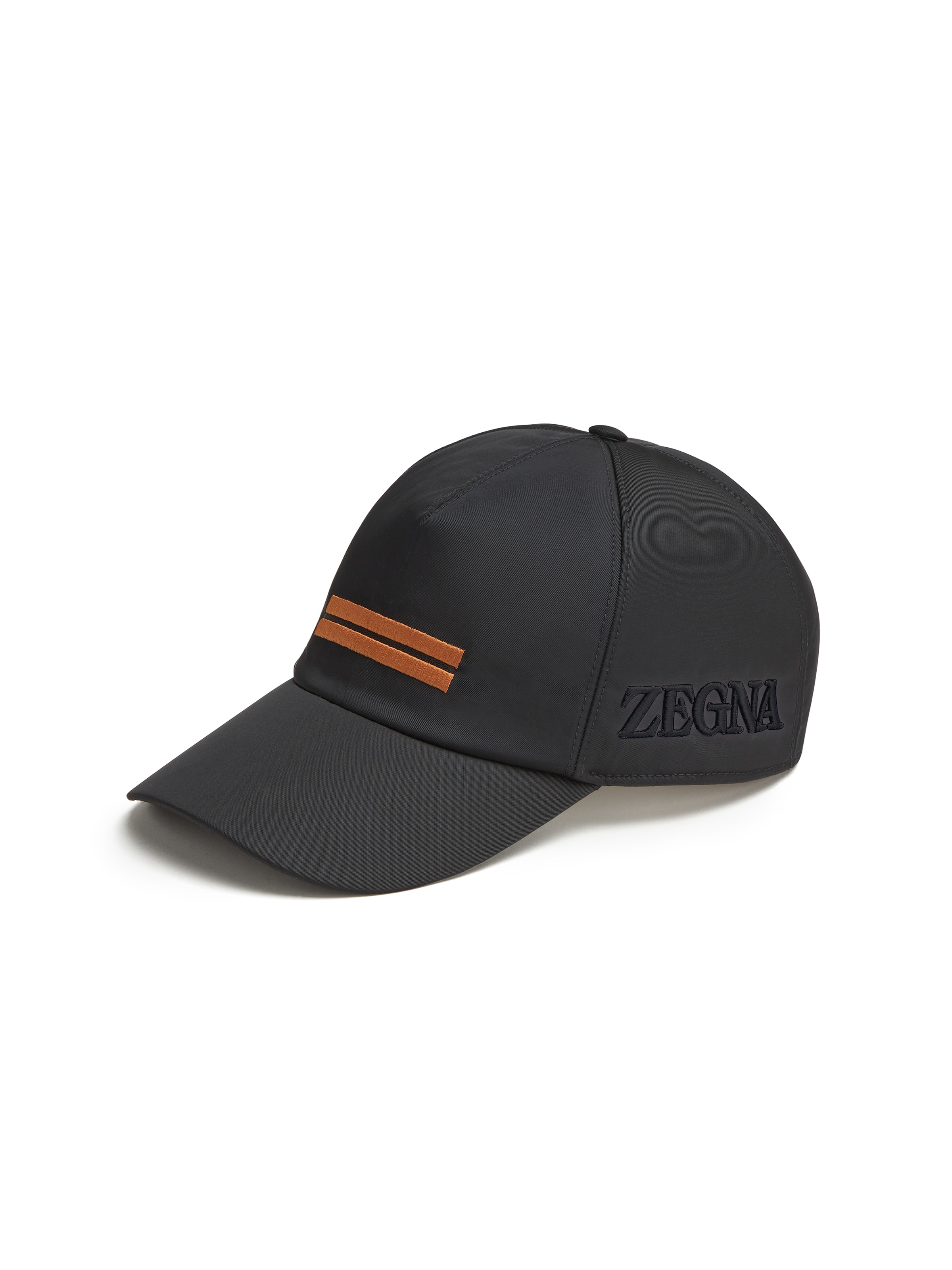ZEGNA BLACK TECHNICAL FABRIC HAT