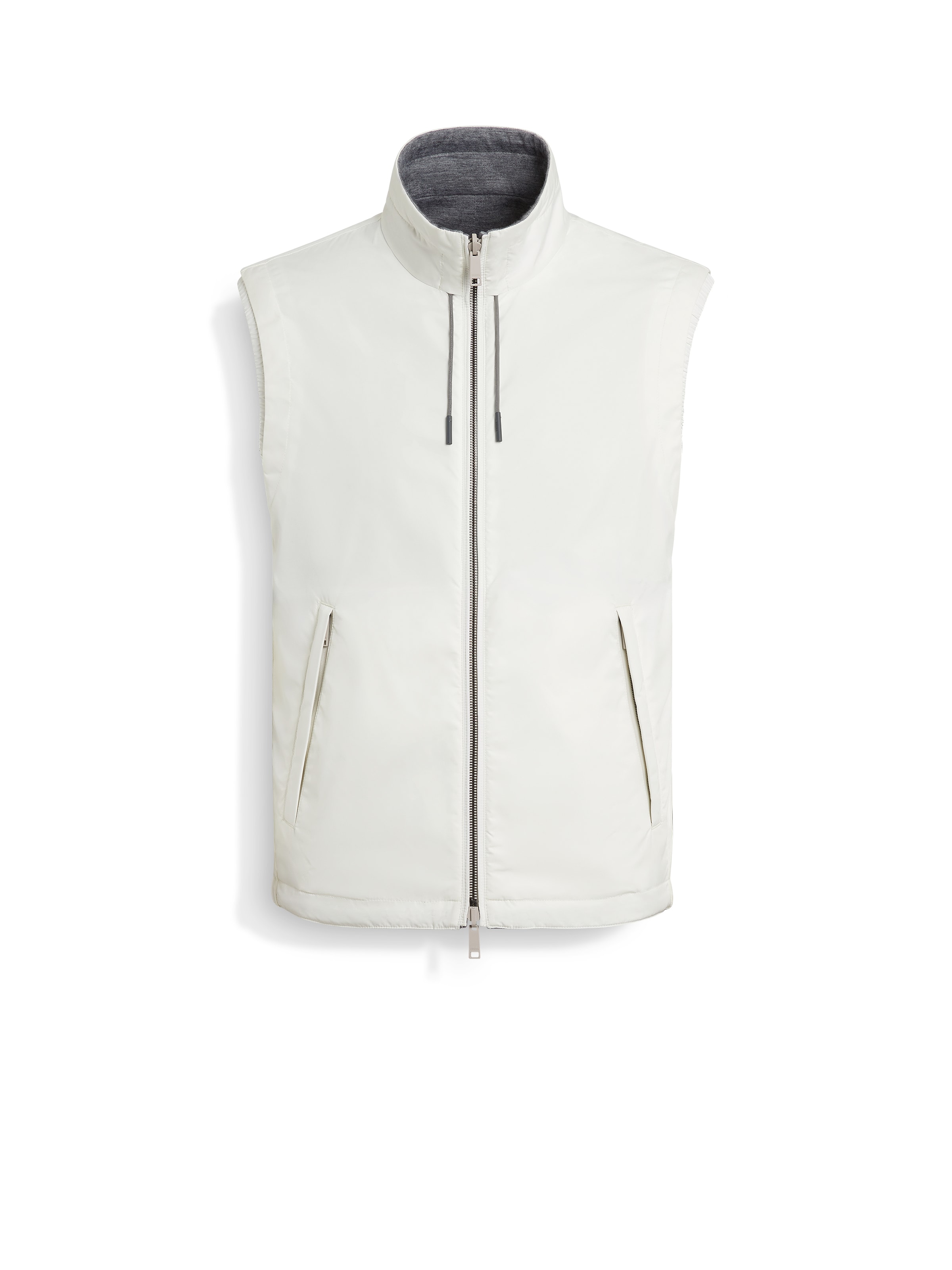 ZEGNA GILET SANS MANCHES RÉVERSIBLE BREZZA EN MICROFIBRE
