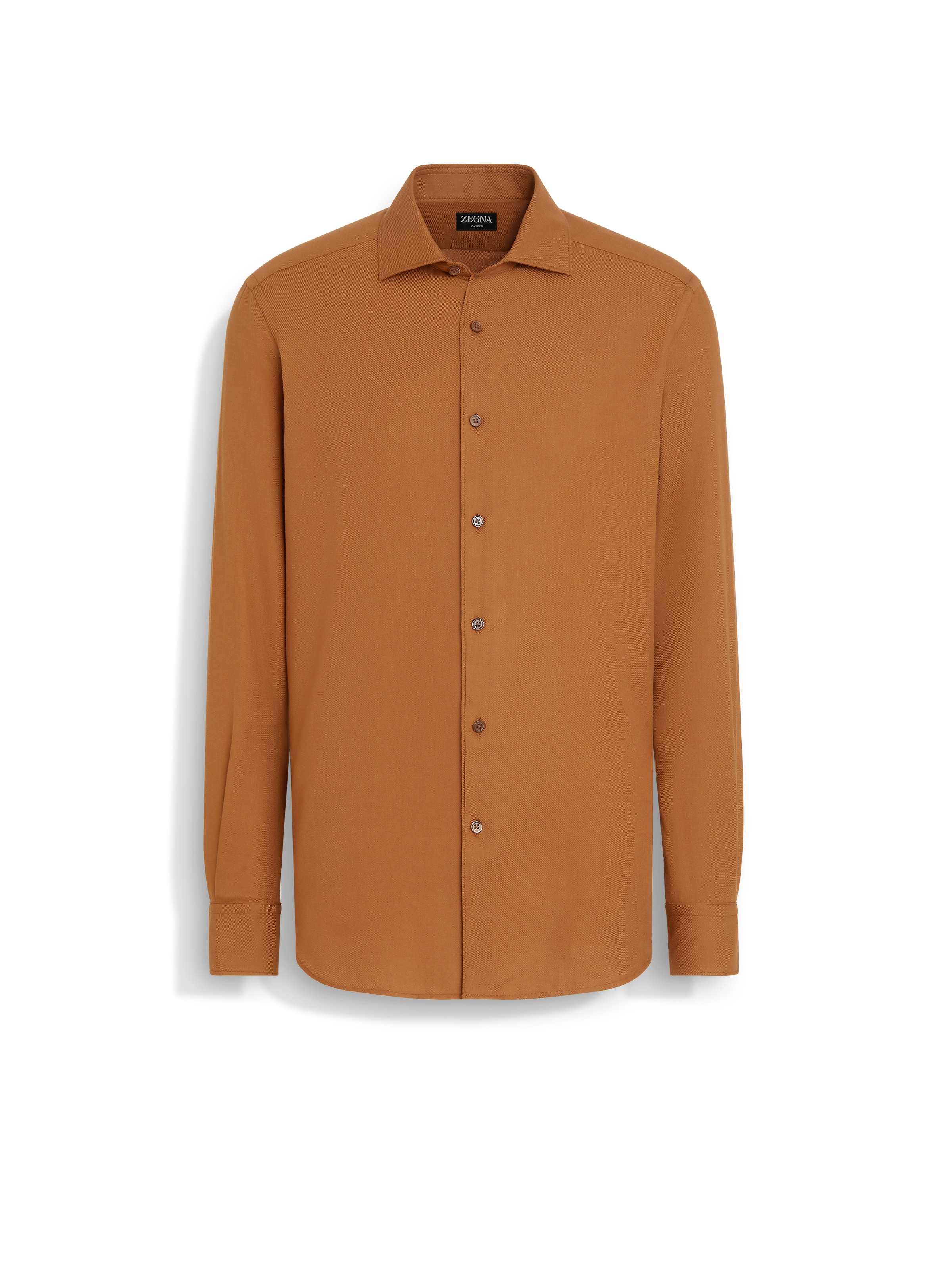 Shop Zegna Cashco Shirt In Foliage Foncé