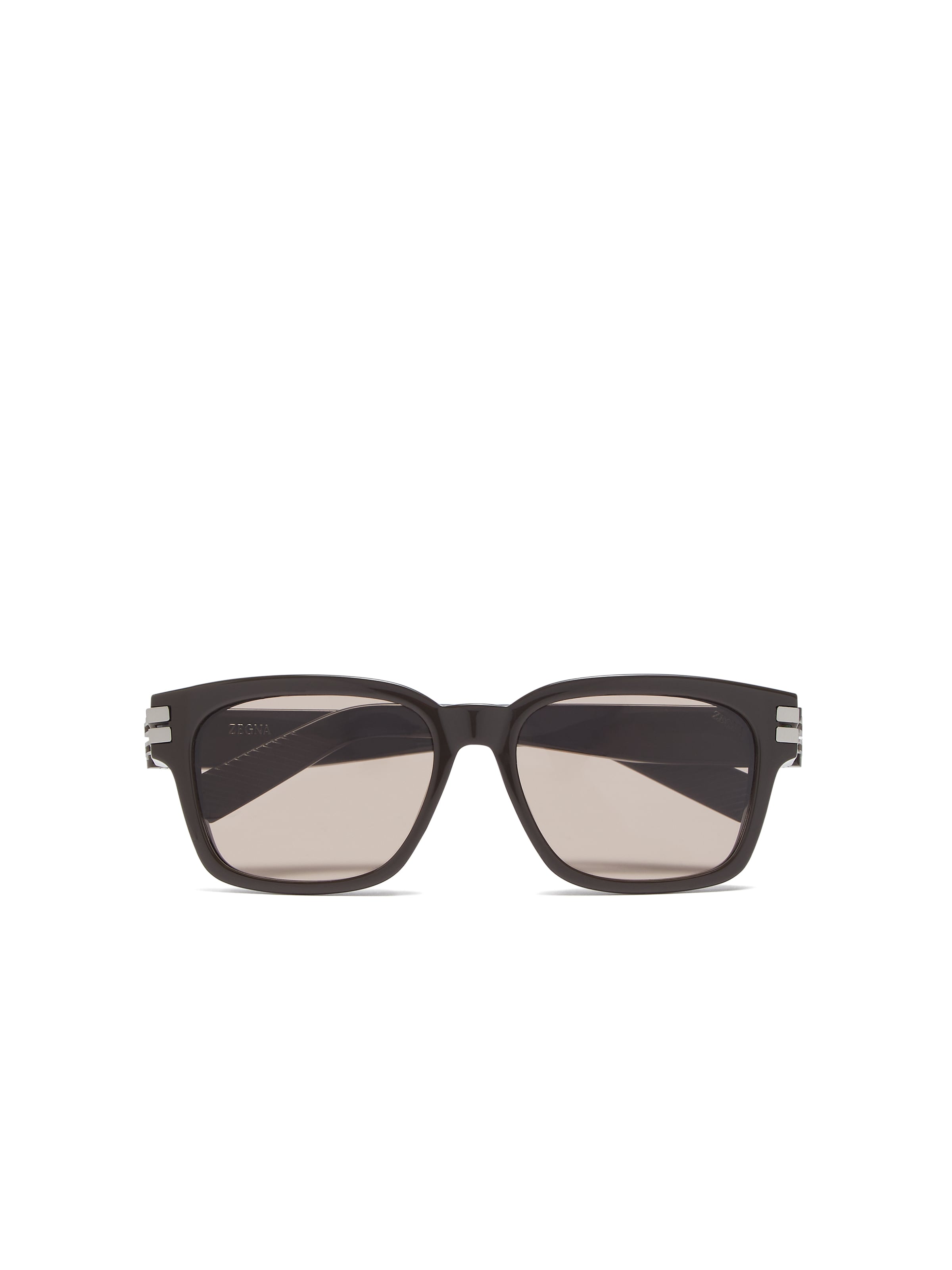 Zegna Dark Green Acetate Sunglasses