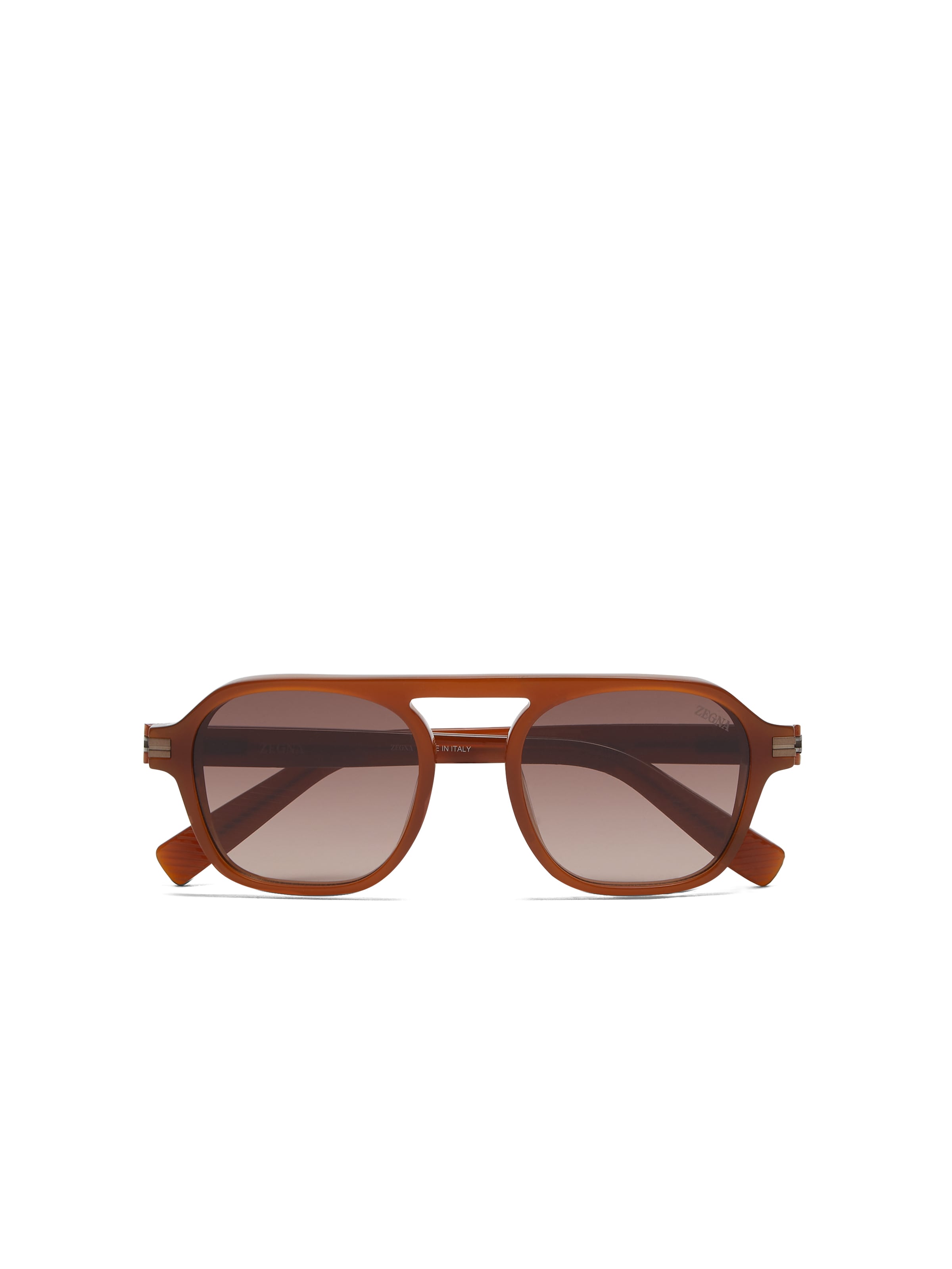 Zegna Lunettes De Soleil Aurora Ii En Acétate Foliage In Foliage