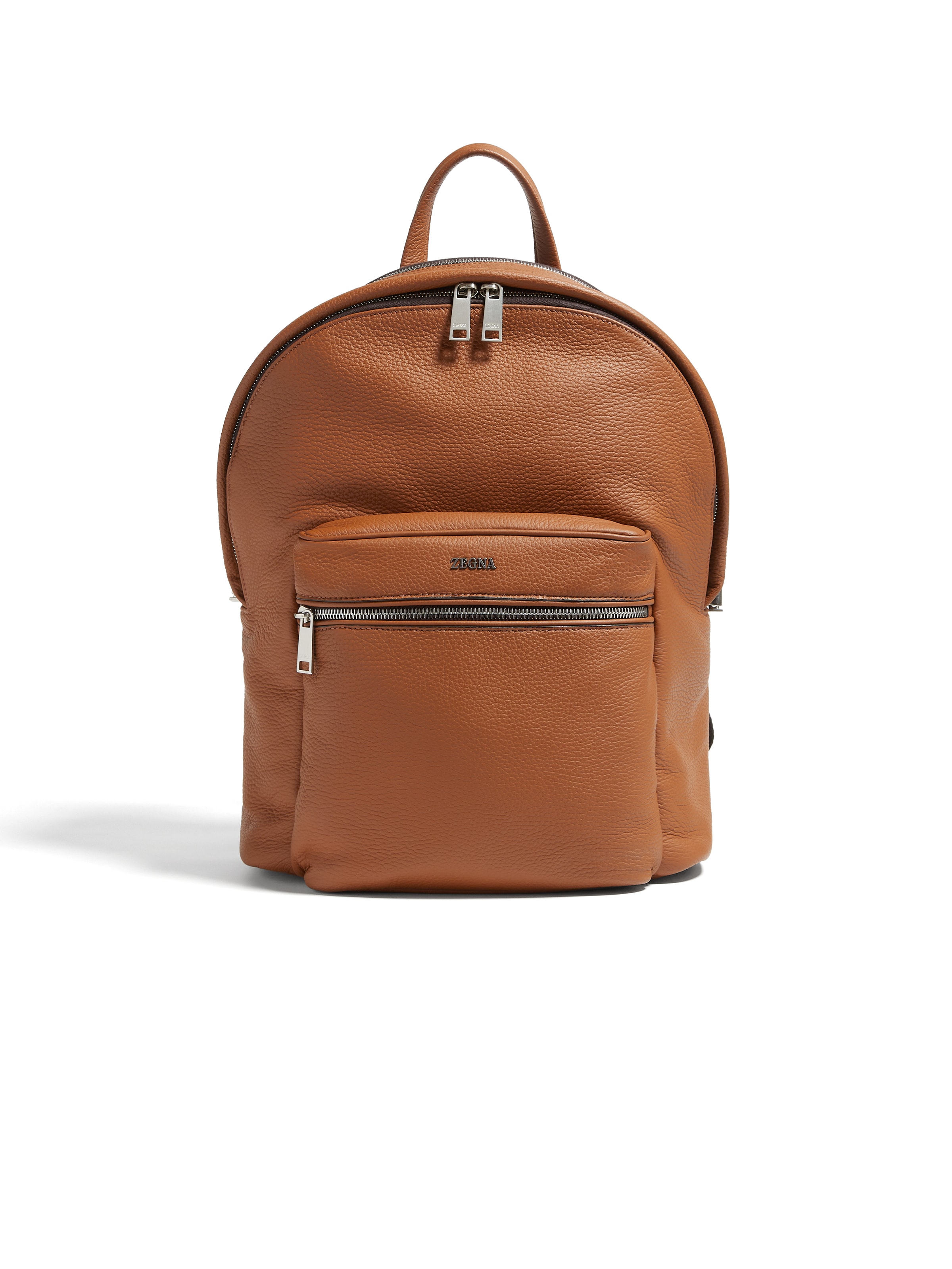 Zegna Foliage Deerskin Hoodie Backpack In Foliage