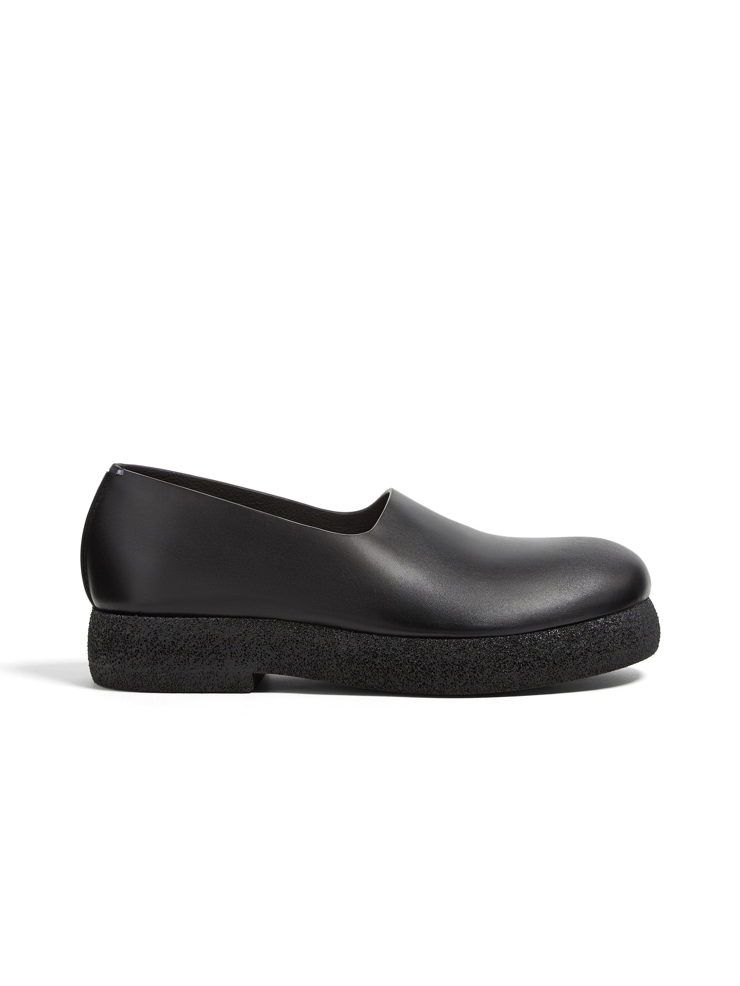 Zegna Black Leather Loafers