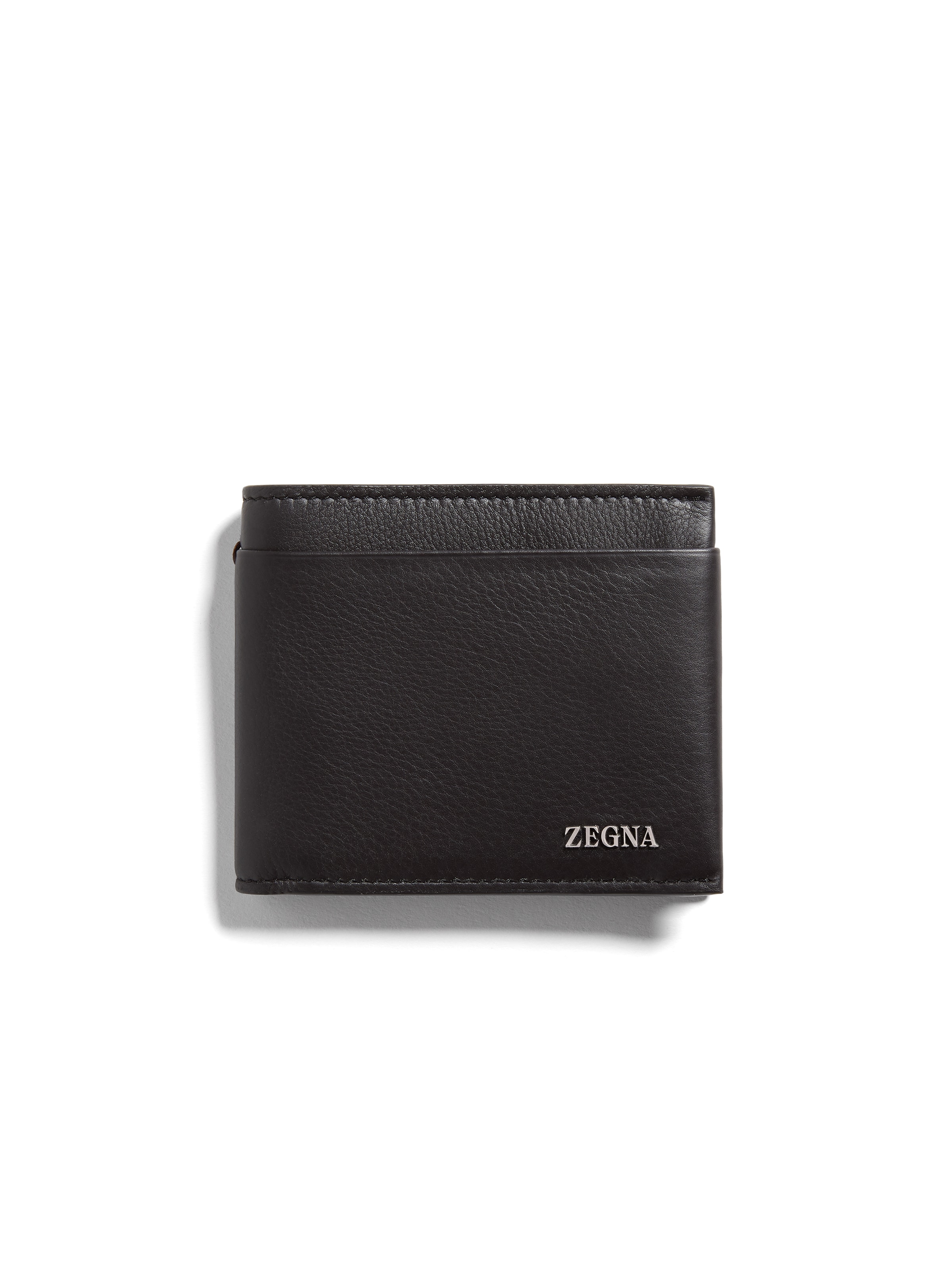 Zegna Secondskin Billfold Wallet In Dark Brown