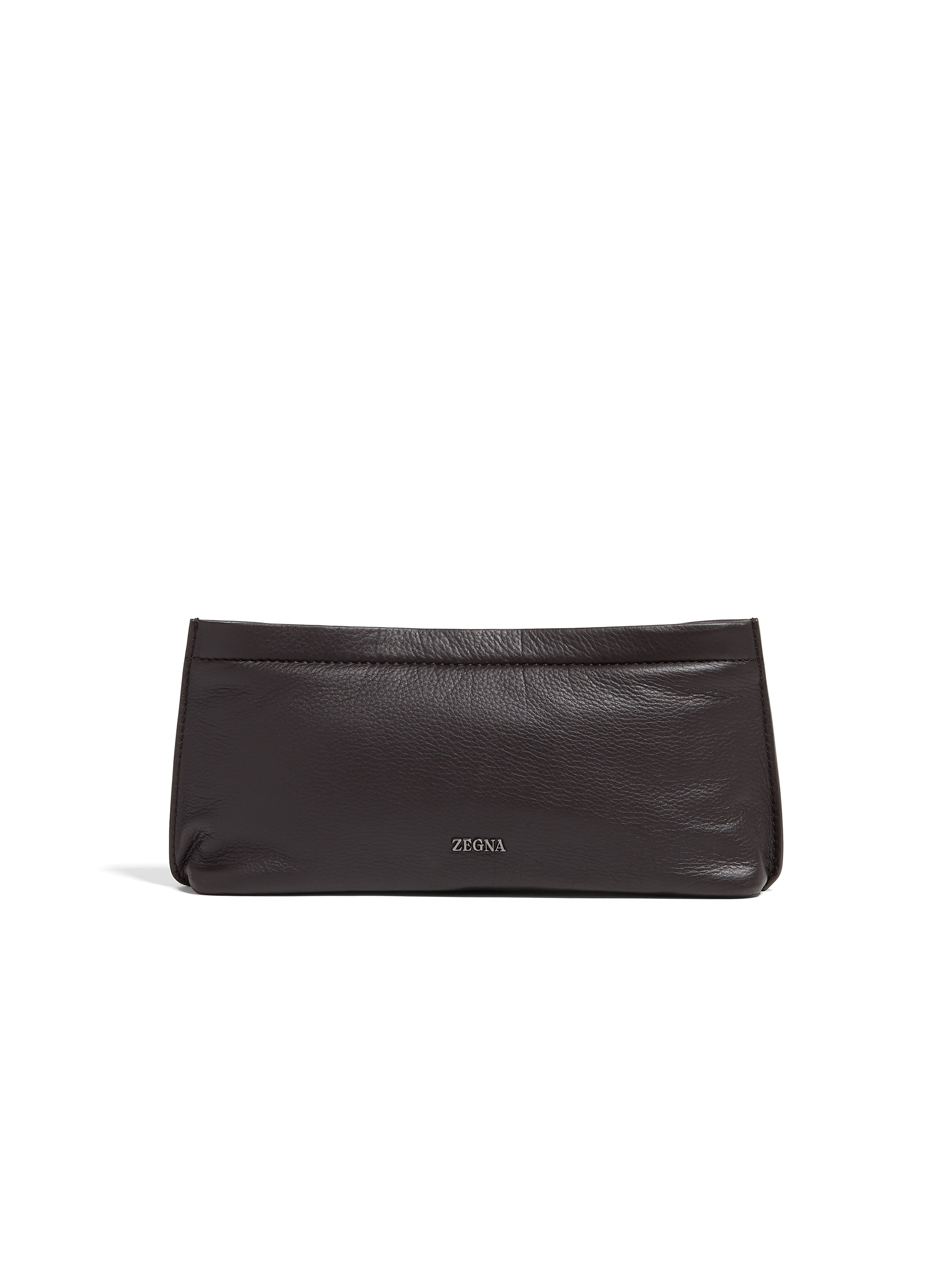 Zegna Dark Brown Secondskin Pouch