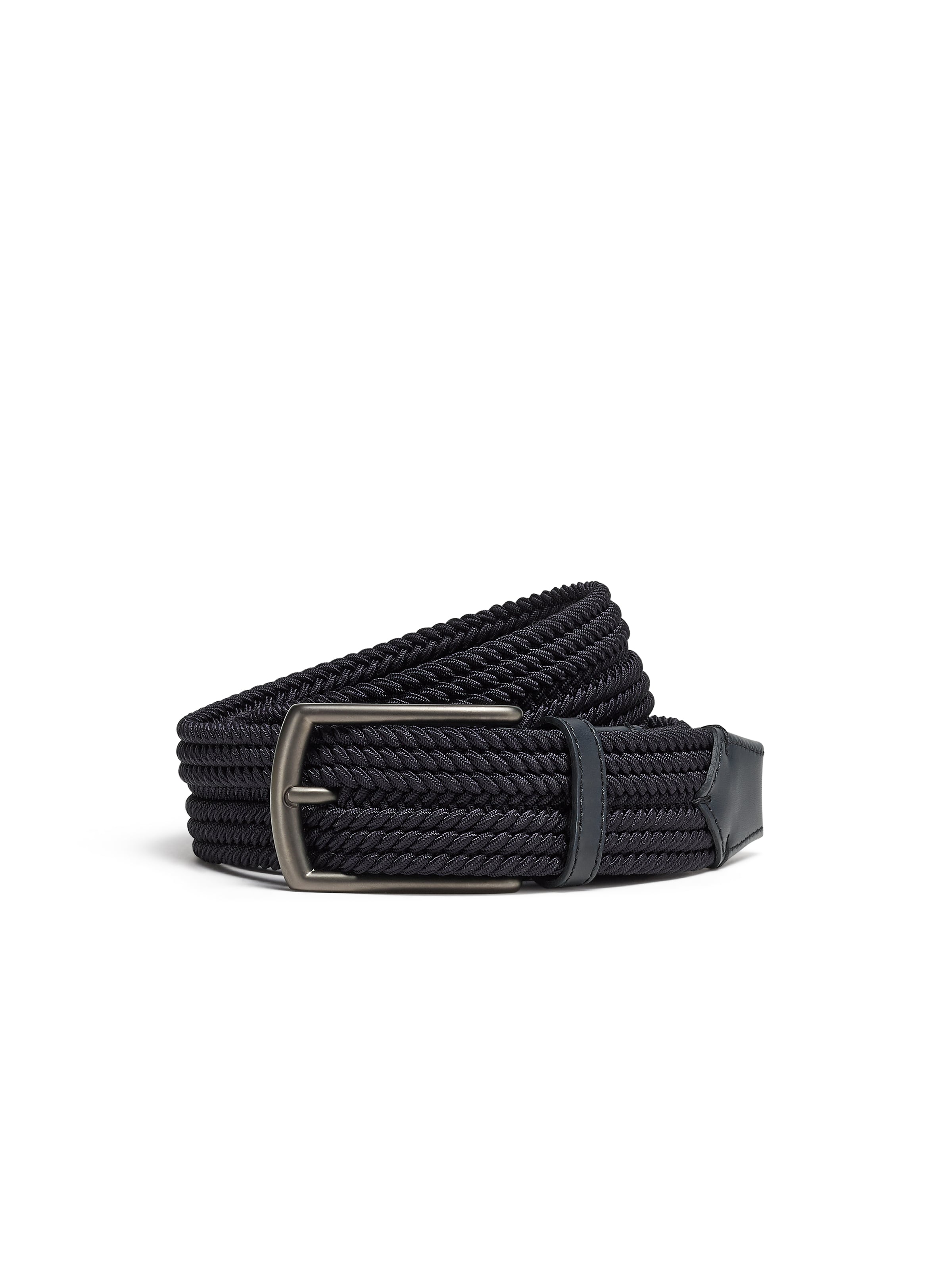 Zegna Navy Blue Rayon Belt