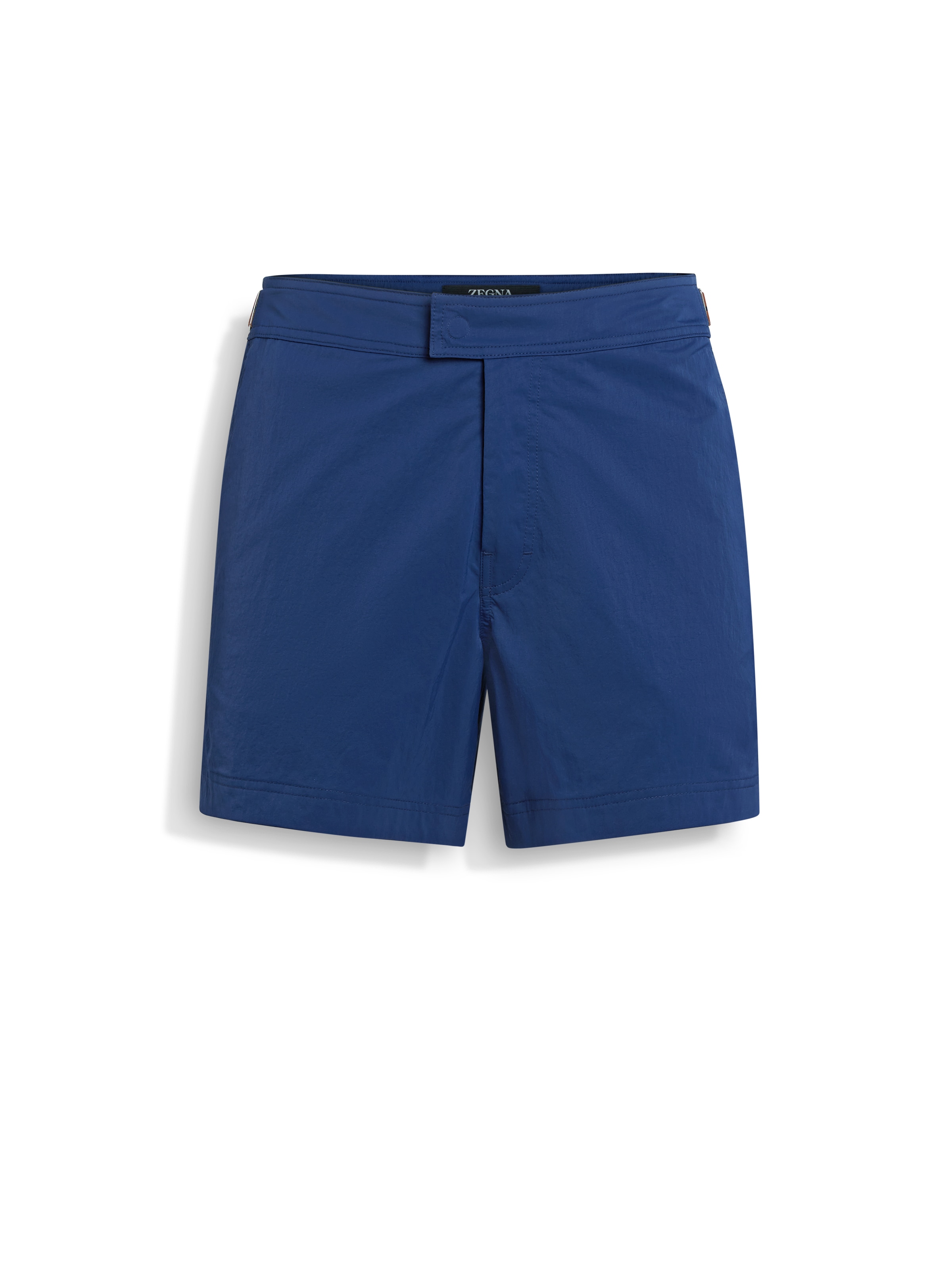 Zegna 232 Road Brand Mark Nylon Regular Fit Swim Trunks In Blue