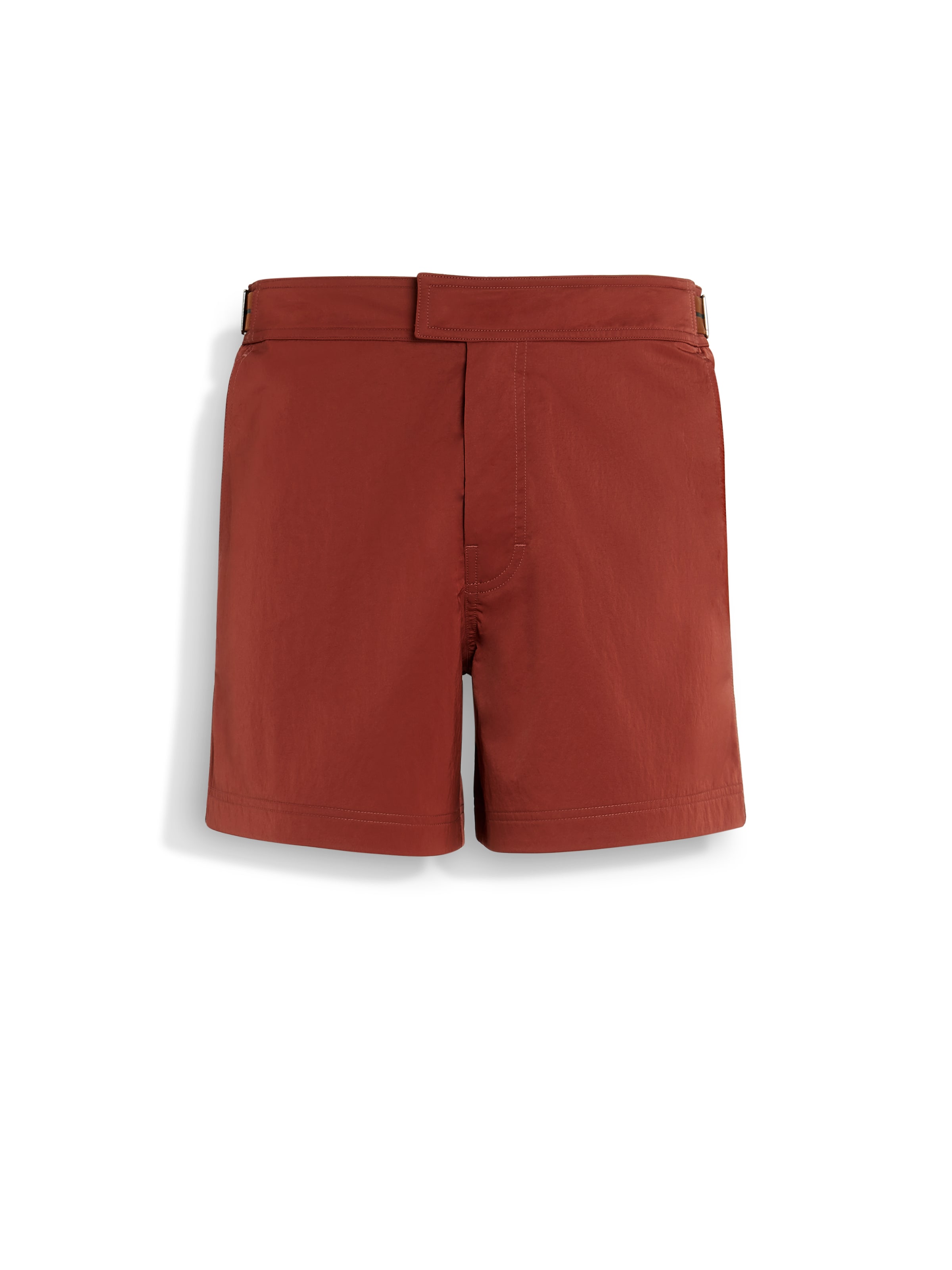 Zegna 232 Road Brand Mark Mid Length Swim Trunks