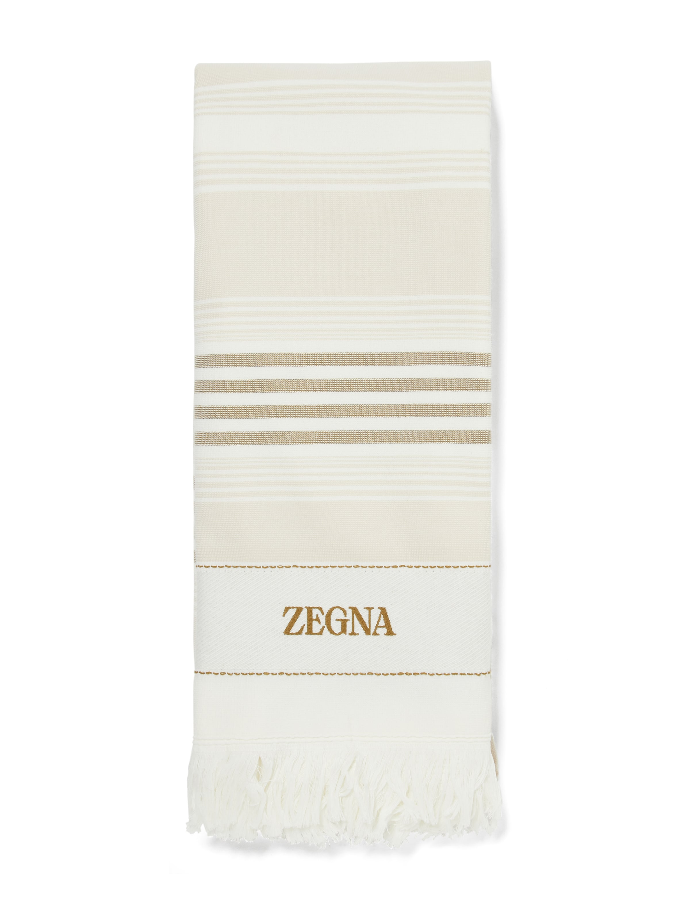 Zegna Beach Towel In Beige