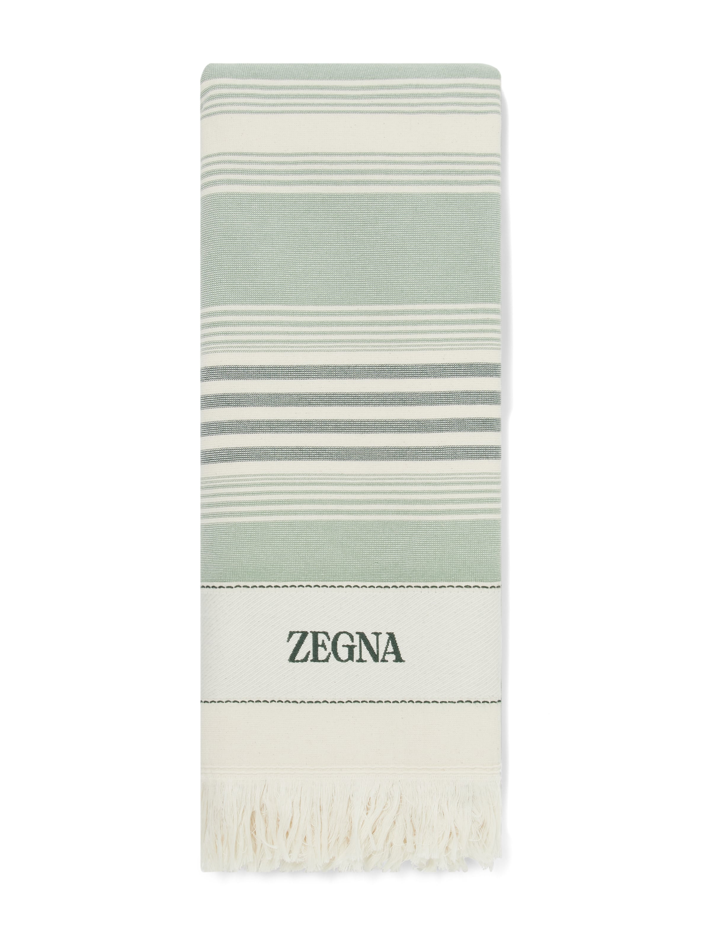 Zegna Beach Towel In Green