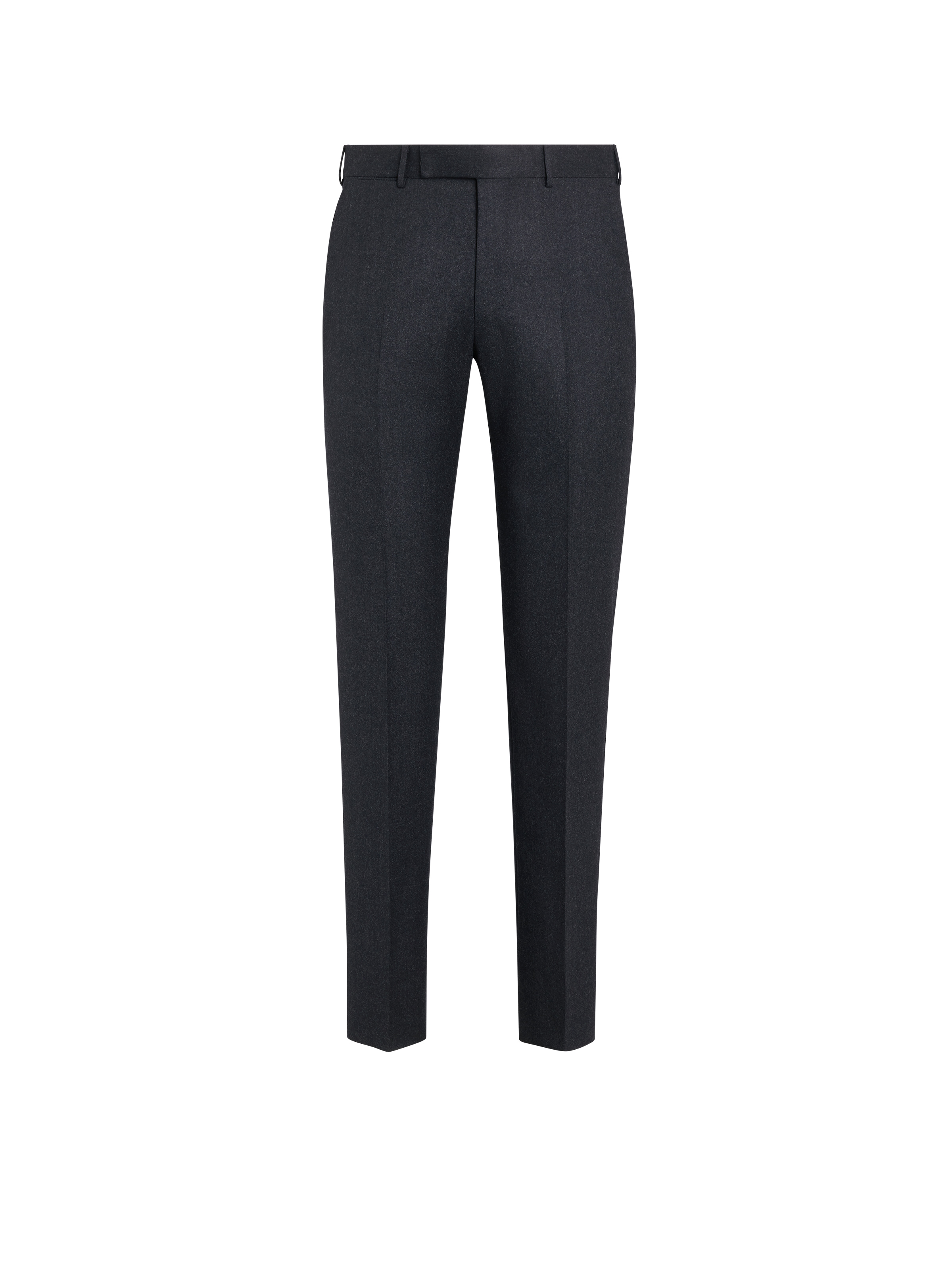 Shop Zegna Pantalon En Laine Gris Foncé In Dark Grey