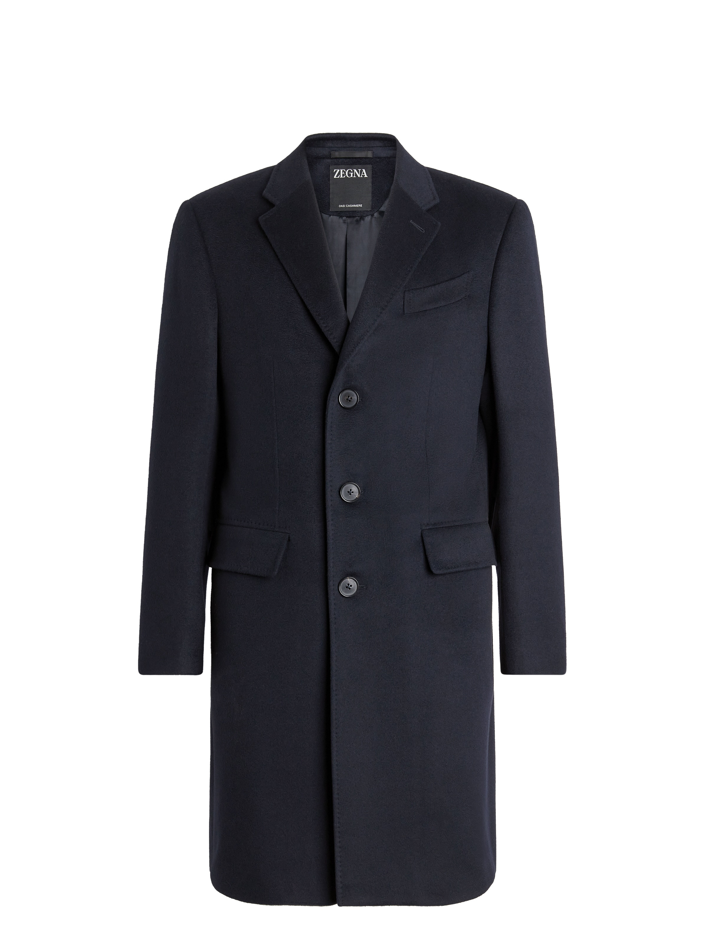 ZEGNA PARDESSUS EN OASI CASHMERE BLEU MARINE