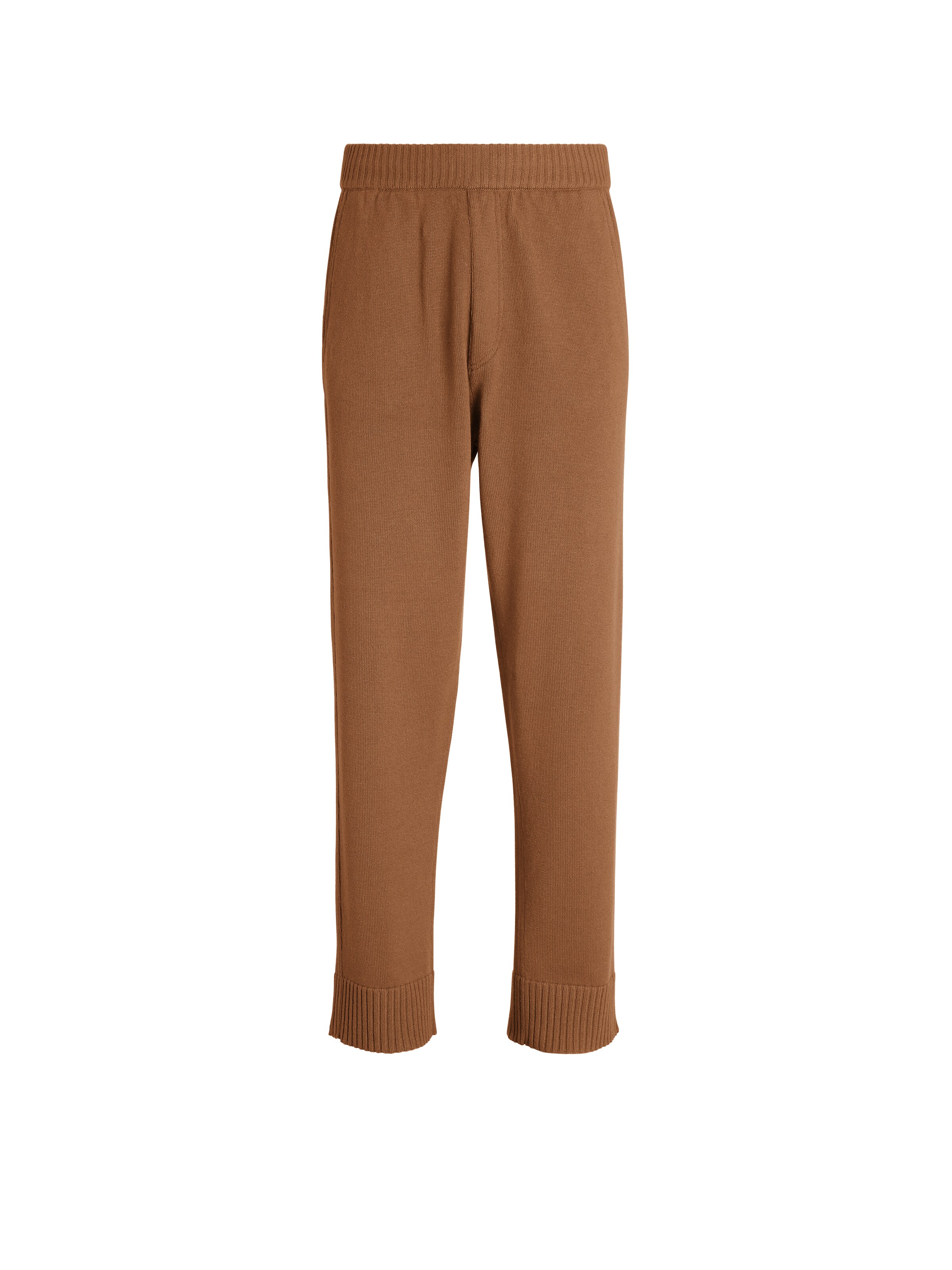 Zegna Straight-leg Knit Trousers In Foliage